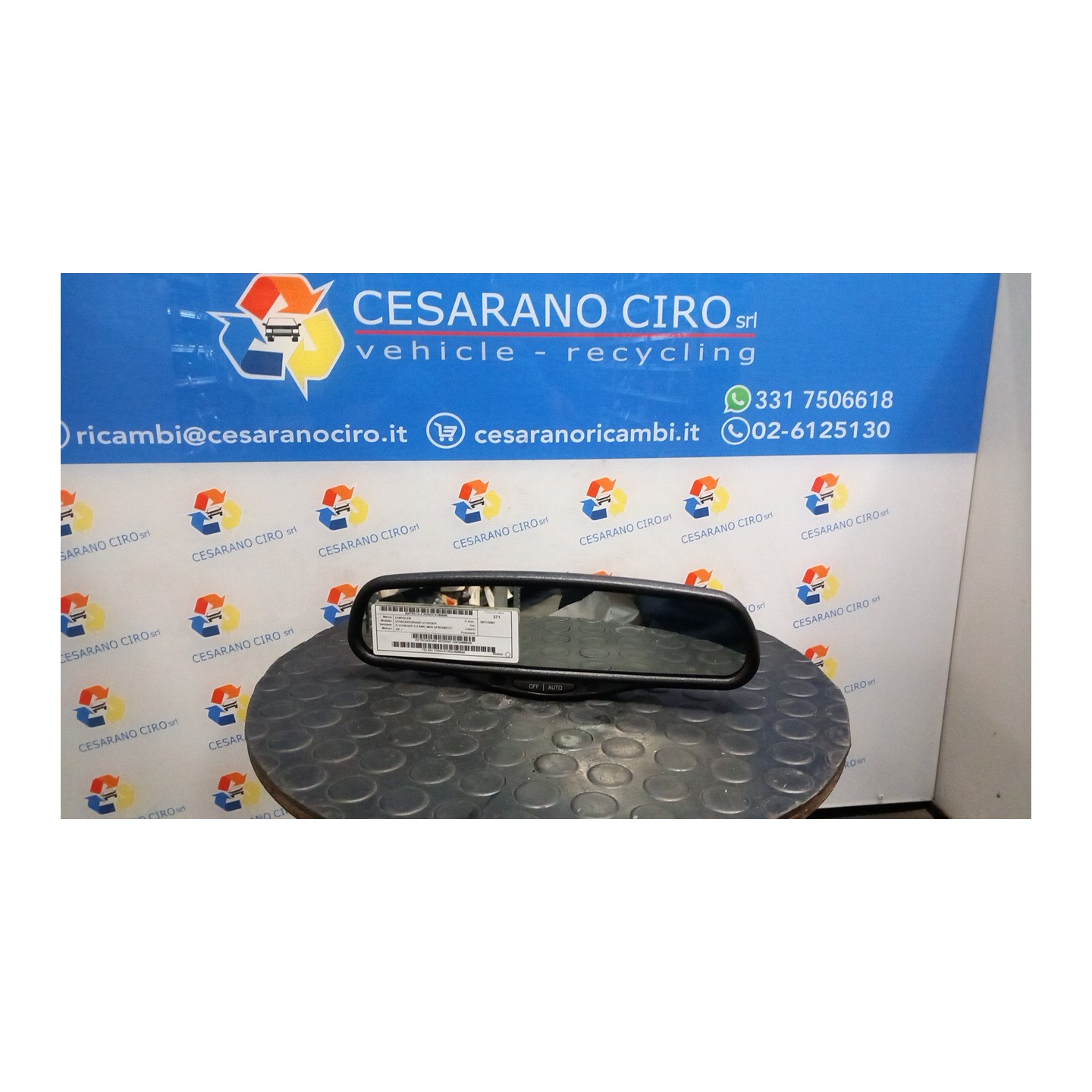 RETROVISORE INTERNO 049 CHRYSLER VOYAGER/GRAND VOYAGER (04/01-0 33L K55154990AB