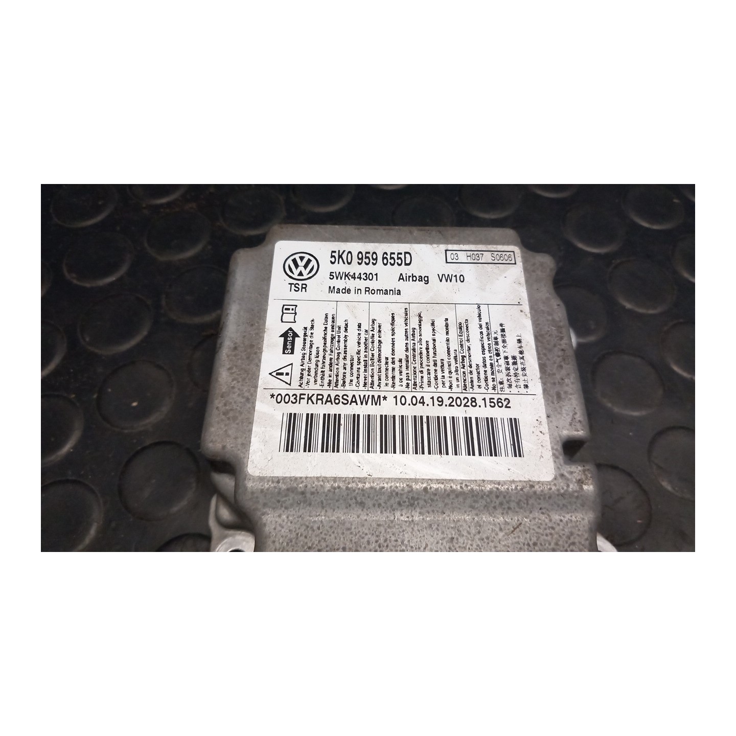 CENTRALINA COMANDO AIRBAG 060 VOLKSWAGEN GOLF (5K/AJ) (09/08-) CBZ 5C0959655B09S
