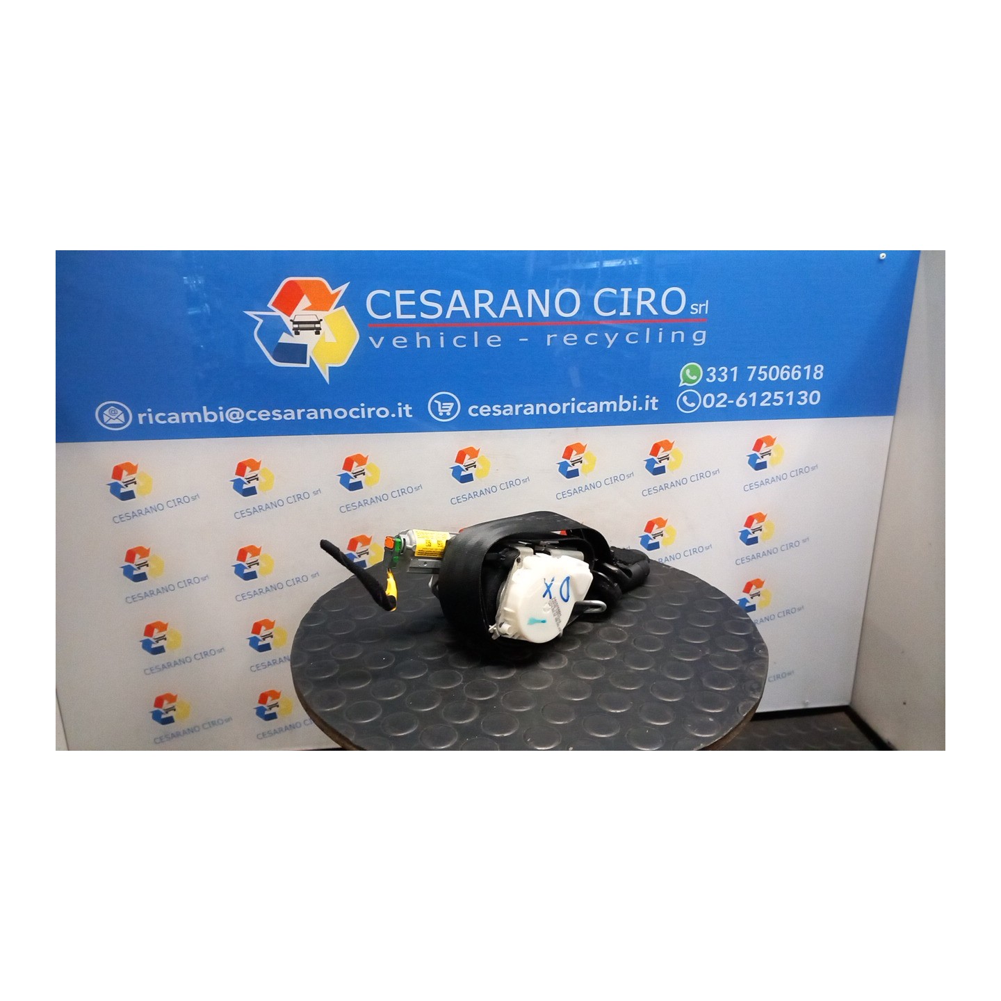 CINTURA DI SICUREZZA ANT. DX. 113 ALFA ROMEO GIULIETTA (X7) (03/10-10/13) 940A2000 156101395