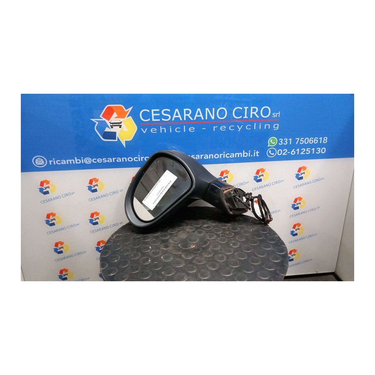 RETROVISORE EST. REGOLAZ. ELETTR. SX. 087 PEUGEOT 207 (04/06-06/09) 9HZ 8153AX