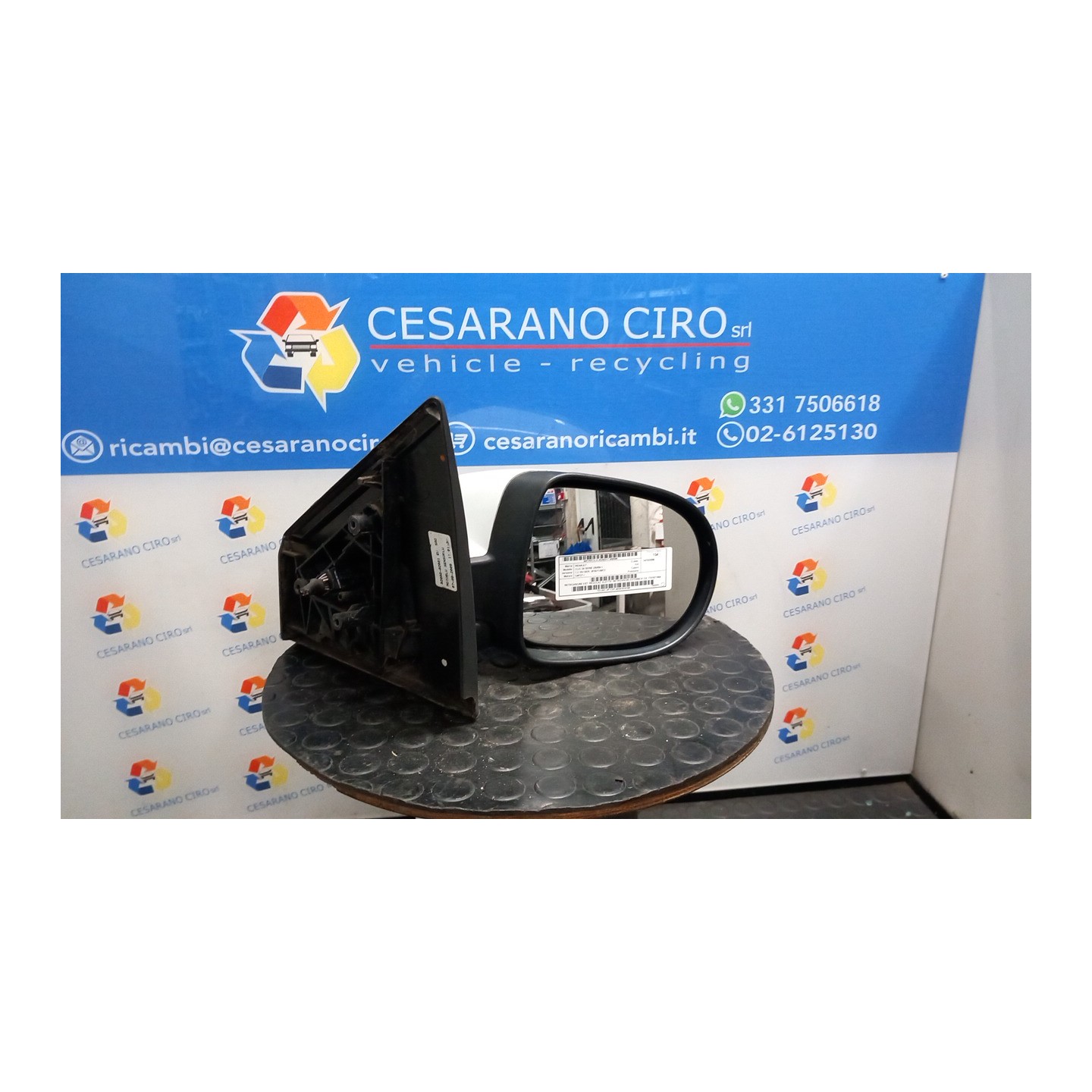 RETROVISORE EST. REGOLAZ. ELETTR. RETROVISORI ESTERNI 01 DX. 095 RENAULT CLIO 3A SERIE (05/09-) D4FD7 7701071864