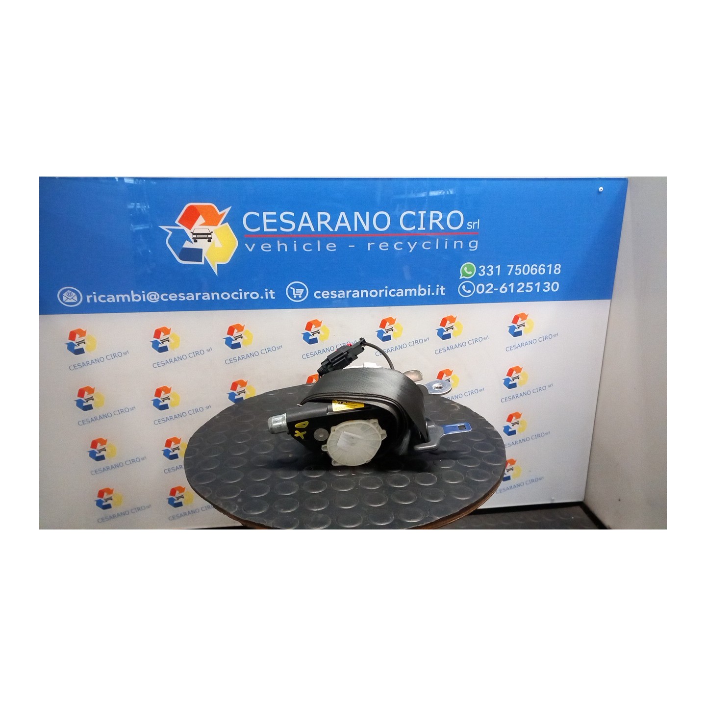 CINTURA DI SICUREZZA ANT. DX. 099 RENAULT CLIO 3A SERIE (05/09-) D4FD7 8200838201