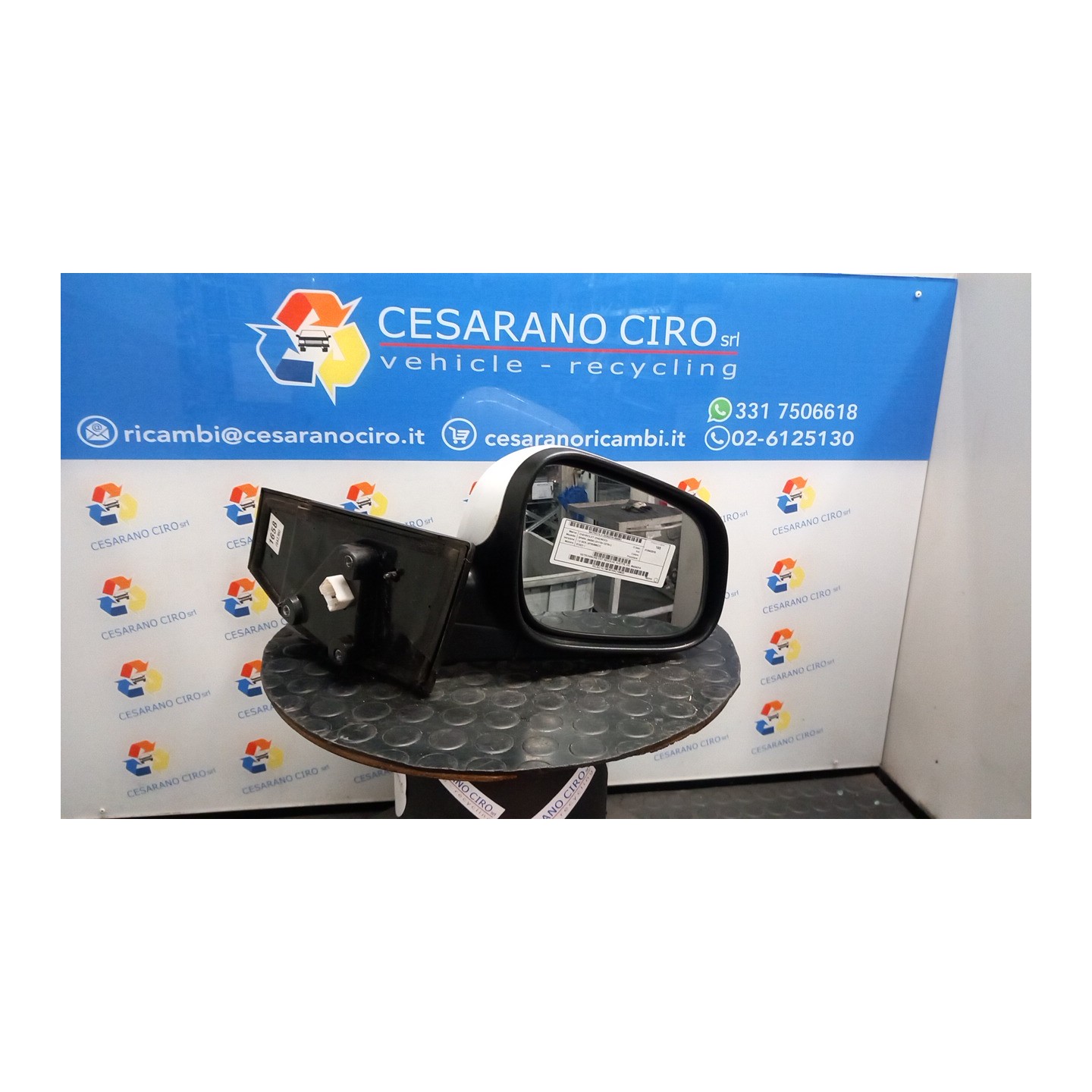 RETROVISORE EST. REGOLAZ. ELETTR. DX. 051 CHEVROLET (DAEWOO) SPARK (M300) (01/10-12/15) B10D1 95434314