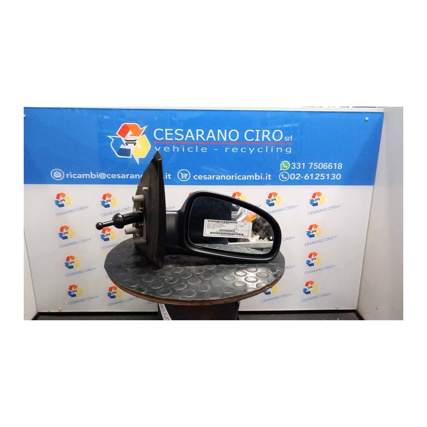 RETROVISORE EST. VERNICIATO DX. 097 CHEVROLET (DAEWOO) KALOS (T200) (01/05-10/08) B12S1 96406183