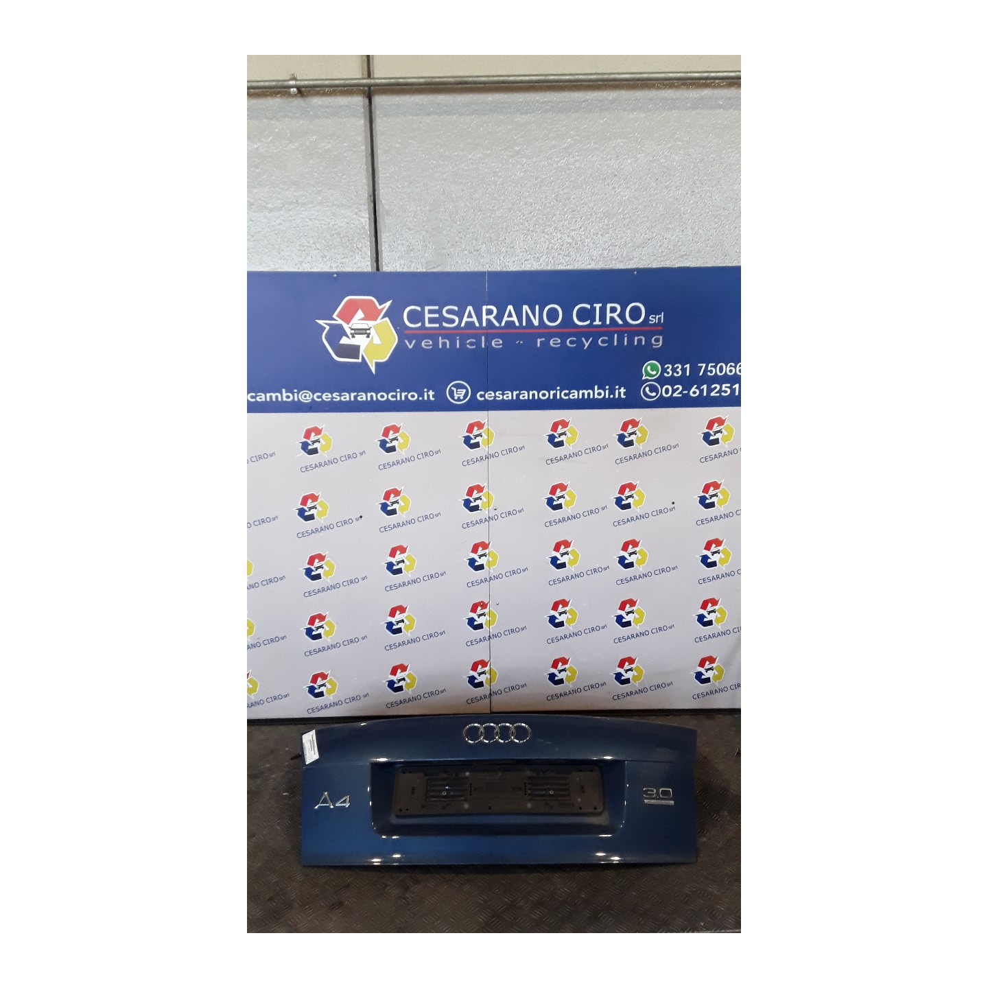 COFANO POST. 139 AUDI A4 (8E) (11/00-11/04) ASN 8E5827023D