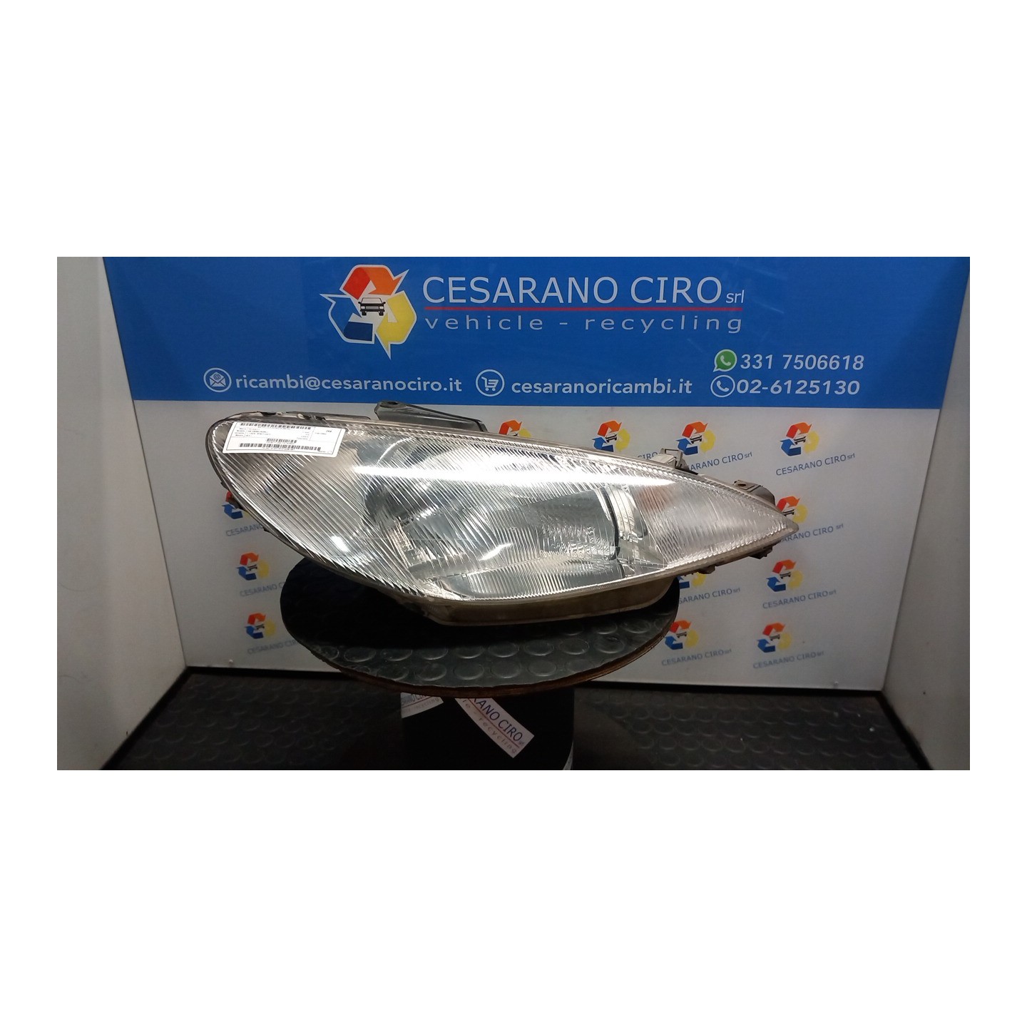 PROIETTORE DX. 152 PEUGEOT 206 (09/98-06/09) HFX 6205S7