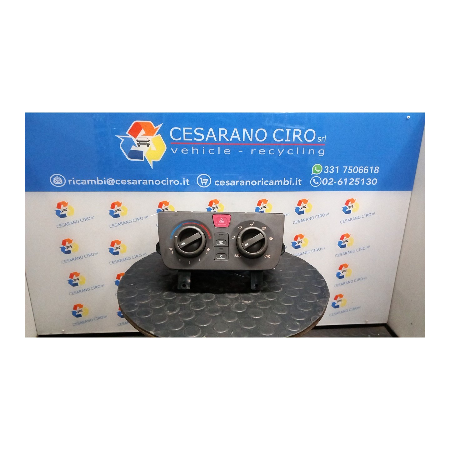 BLOCCO COMANDO CLIMATIZZAZIONE 161 FIAT IDEA (2S) (10/03-12/10) 843A1000 77362634