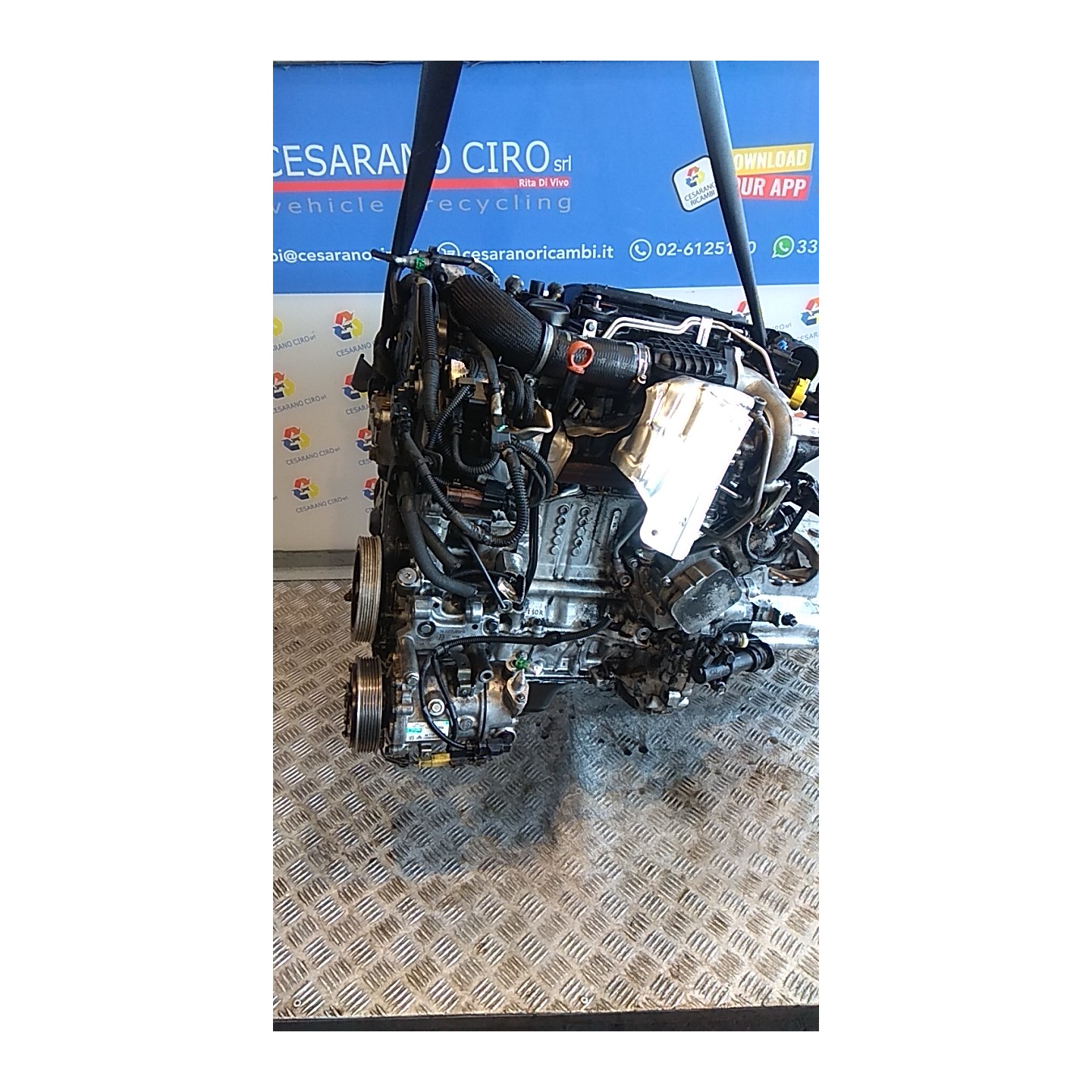 MOTORE SEMICOMPL. 011 PEUGEOT 207 (06/09-) 8HR 135FZ