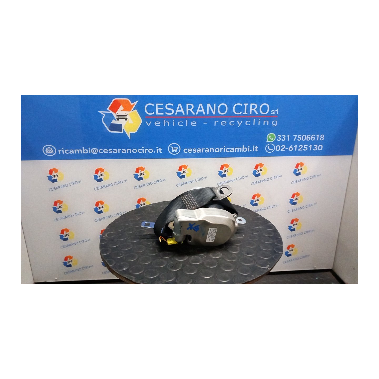 CINTURA DI SICUREZZA ANT. DX. 024 CITROEN C1 (05/05-04/14) 1KR 8974LK