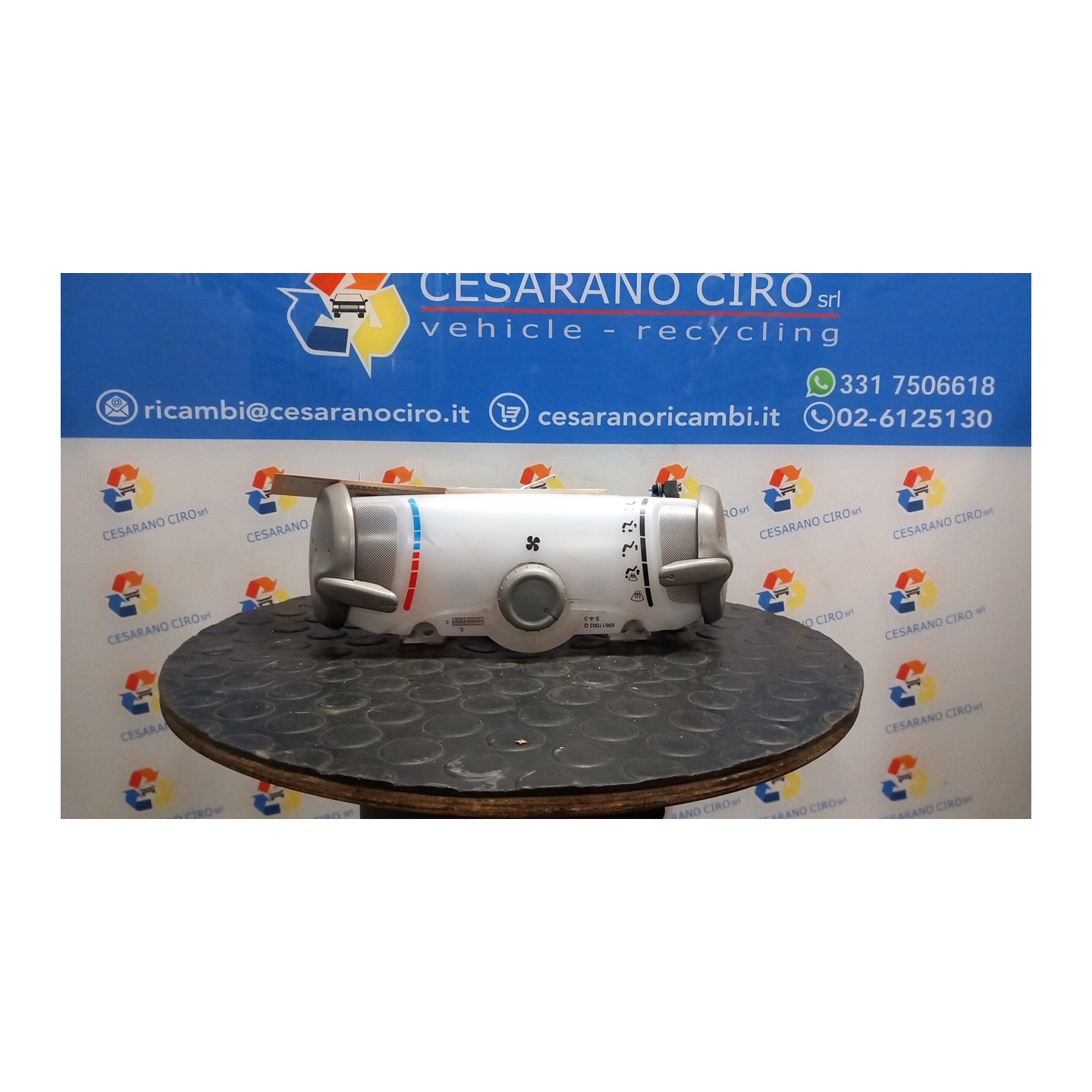 BLOCCO COMANDO CLIMATIZZAZIONE 026 CITROEN C1 (05/05-04/14) 1KR 6452P5