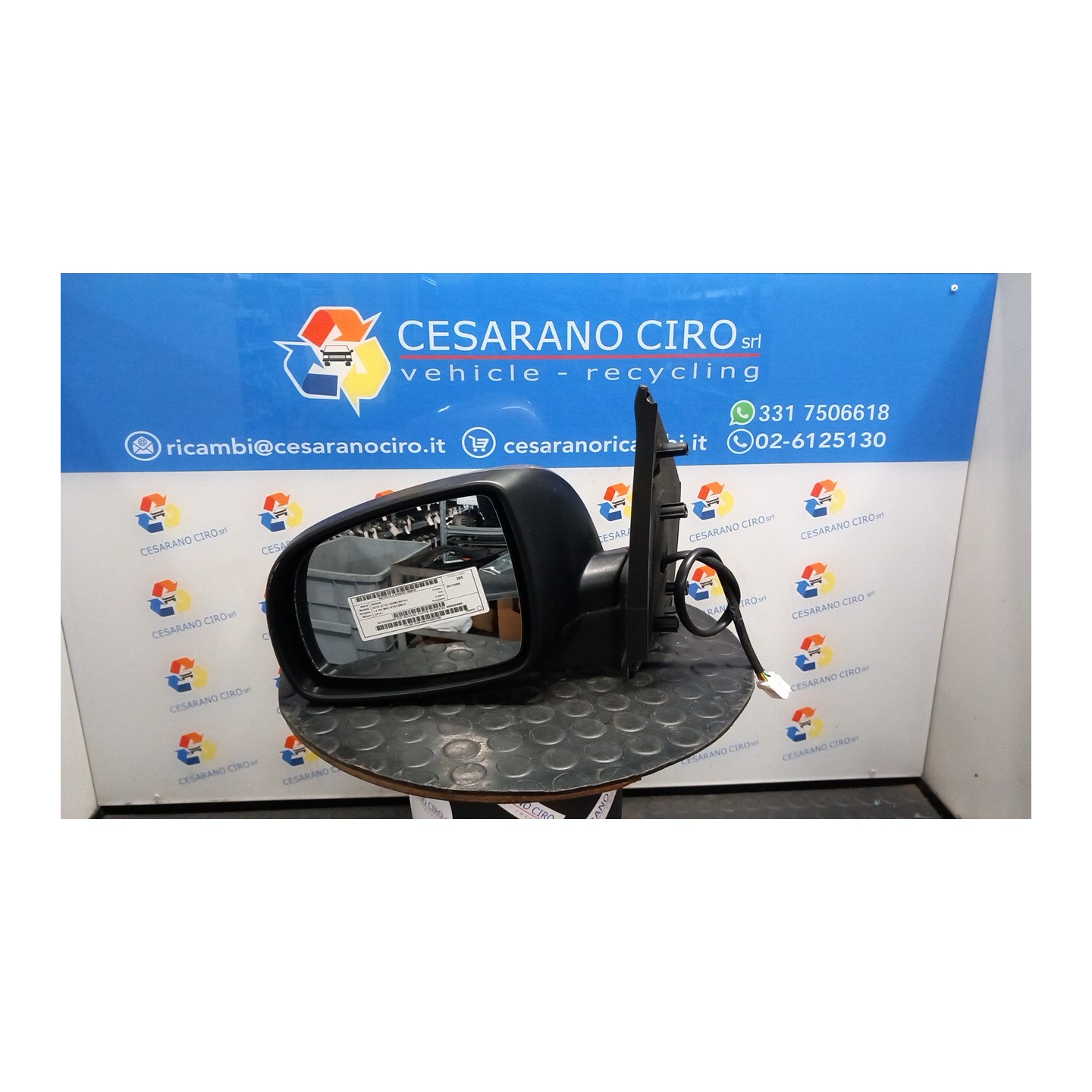 RETROVISORE EST. REGOLAZ. ELETTR. ACENTA SX. 010 NISSAN NOTE (E11E) (02/06-09/13) CR14 96302BH00B