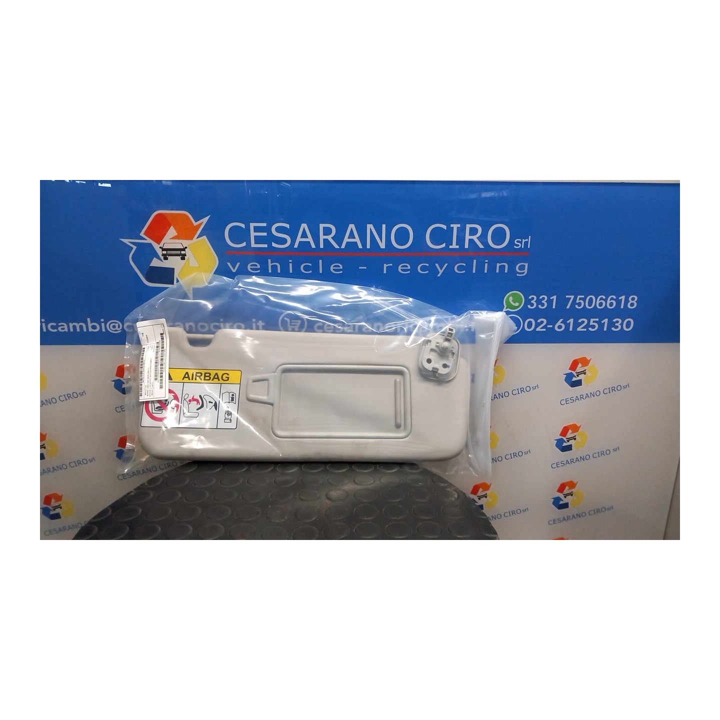 ALETTA PARASOLE PARABREZZA DX. 107 KIA NIRO HEV (09/16-04/21) G4LE 85220G5010HGC