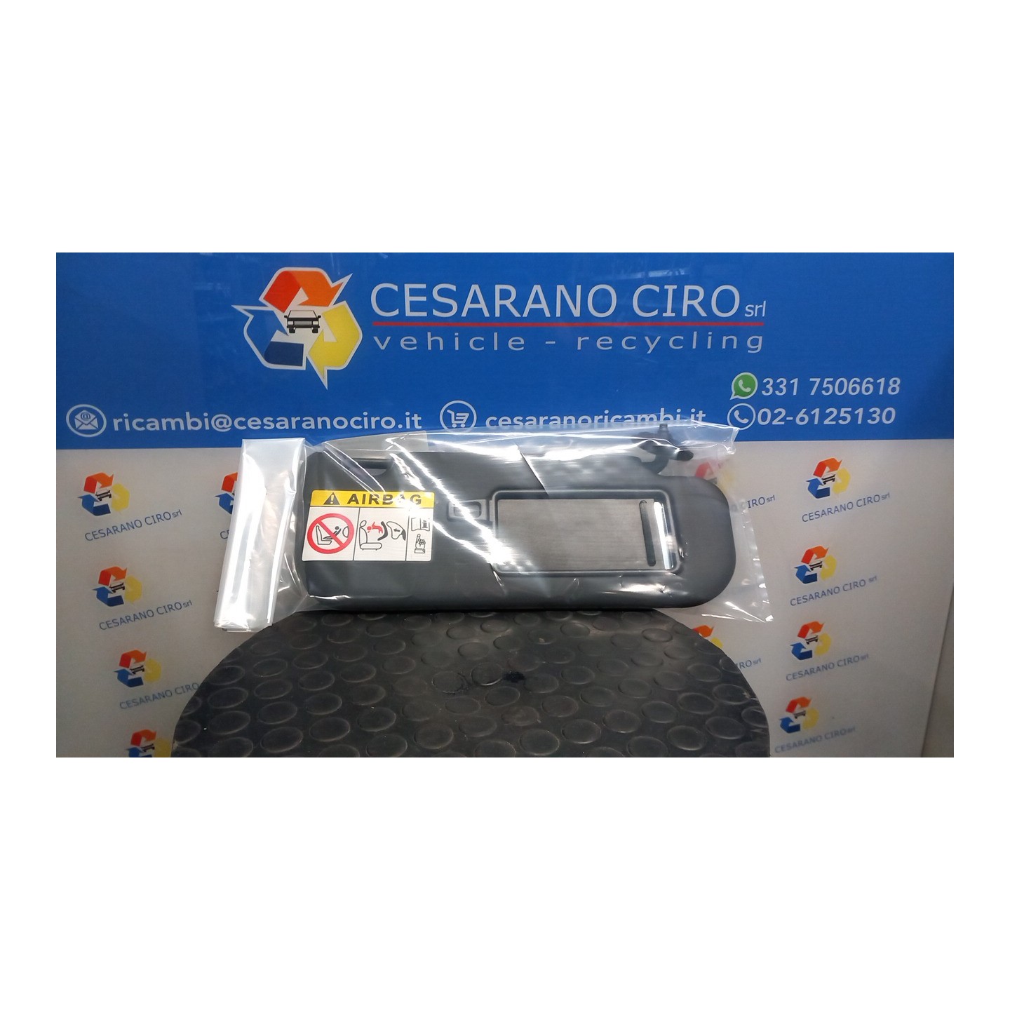 ALETTA PARASOLE PARABREZZA DX. 021 KIA CARENS 3A SERIE (04/13-01/17) D4FD 85220A4020DCM
