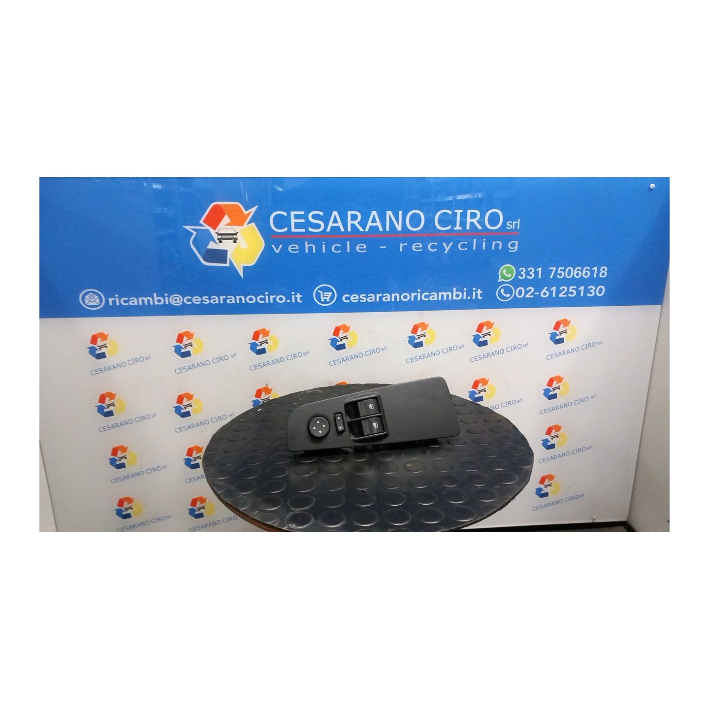 BLOCCO COMANDI ALZACRISTALLI E RETROVISORI EST. ALZACRISTALLO ELETTRICO POST SX. 010 FIAT GRANDE PUNTO (2Y) (06/05-12/08 199A300