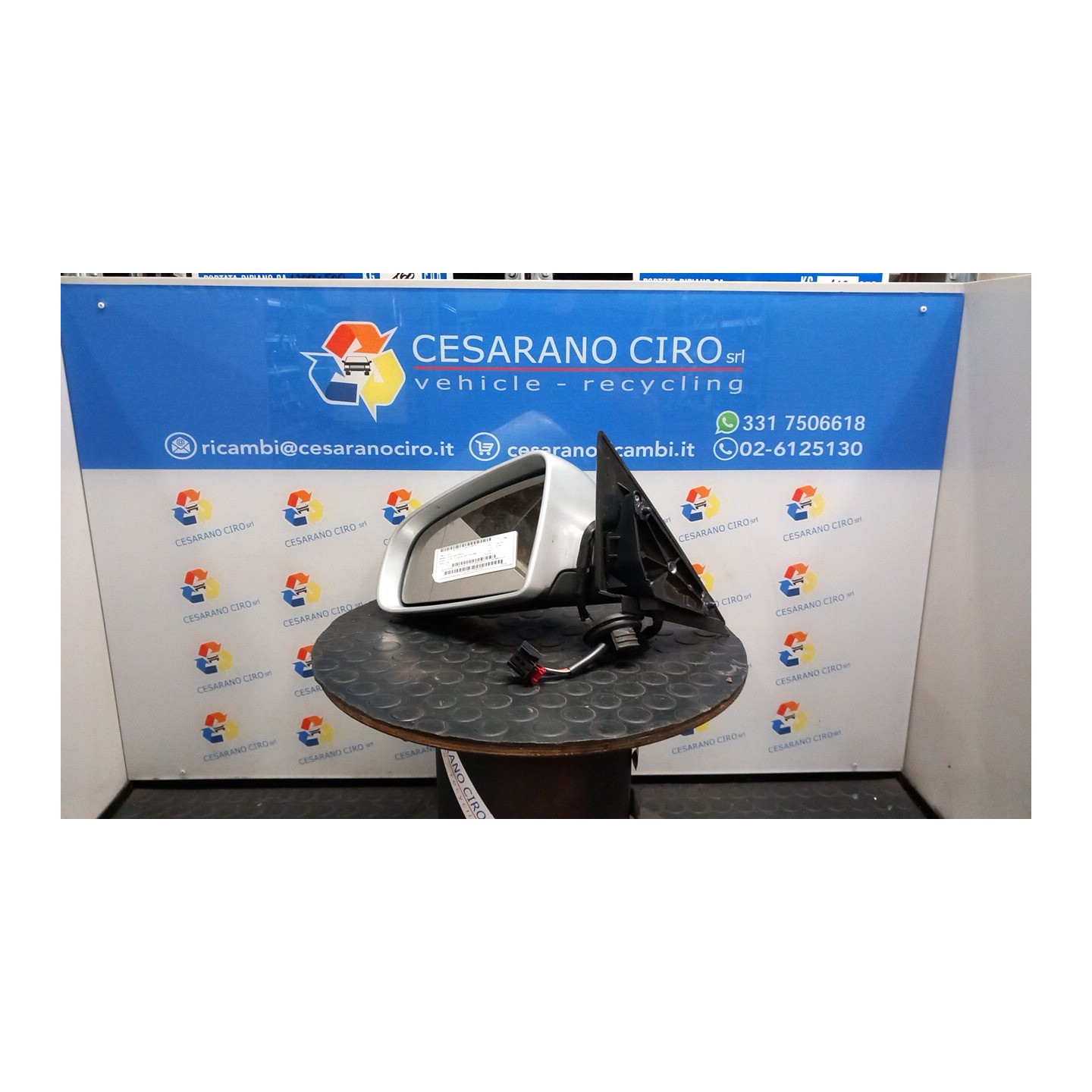 RETROVISORE EST. REGOLAZ. ELETTR. RIPIEGHEVOLE SX. 108 AUDI A3 (8P) (04/03-06/10) BKD 8P1858531DC01C