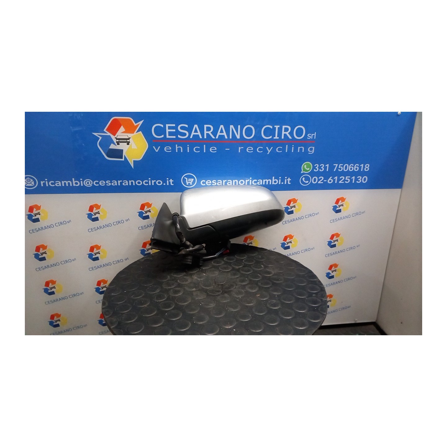 RETROVISORE EST. REGOLAZ. ELETTR. RIPIEGHEVOLE SX. 108 AUDI A3 (8P) (04/03-06/10) BKD 8P1858531DC01C