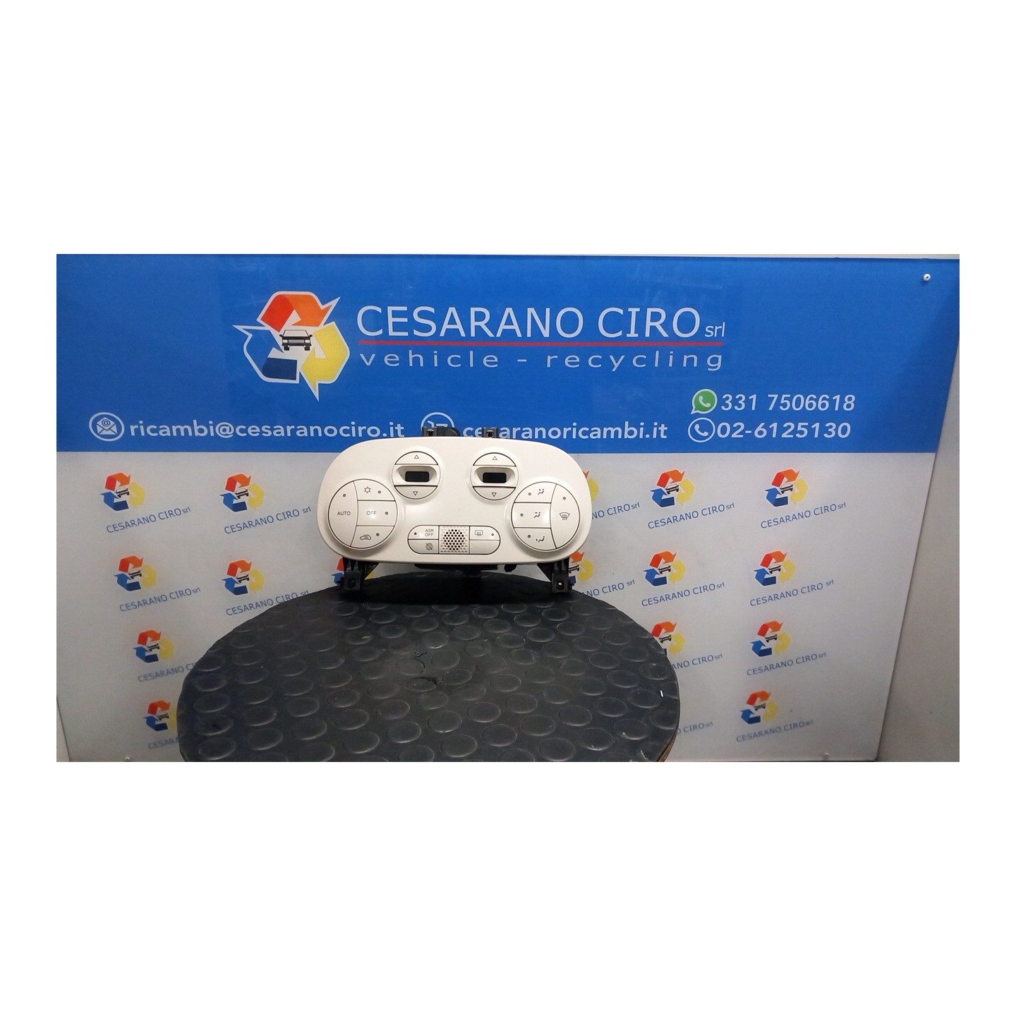 BLOCCO COMANDO CLIMATIZZAZIONE C/A/C 127 FIAT 500 (3P) (07/07-01/15) 169A4000 735491193