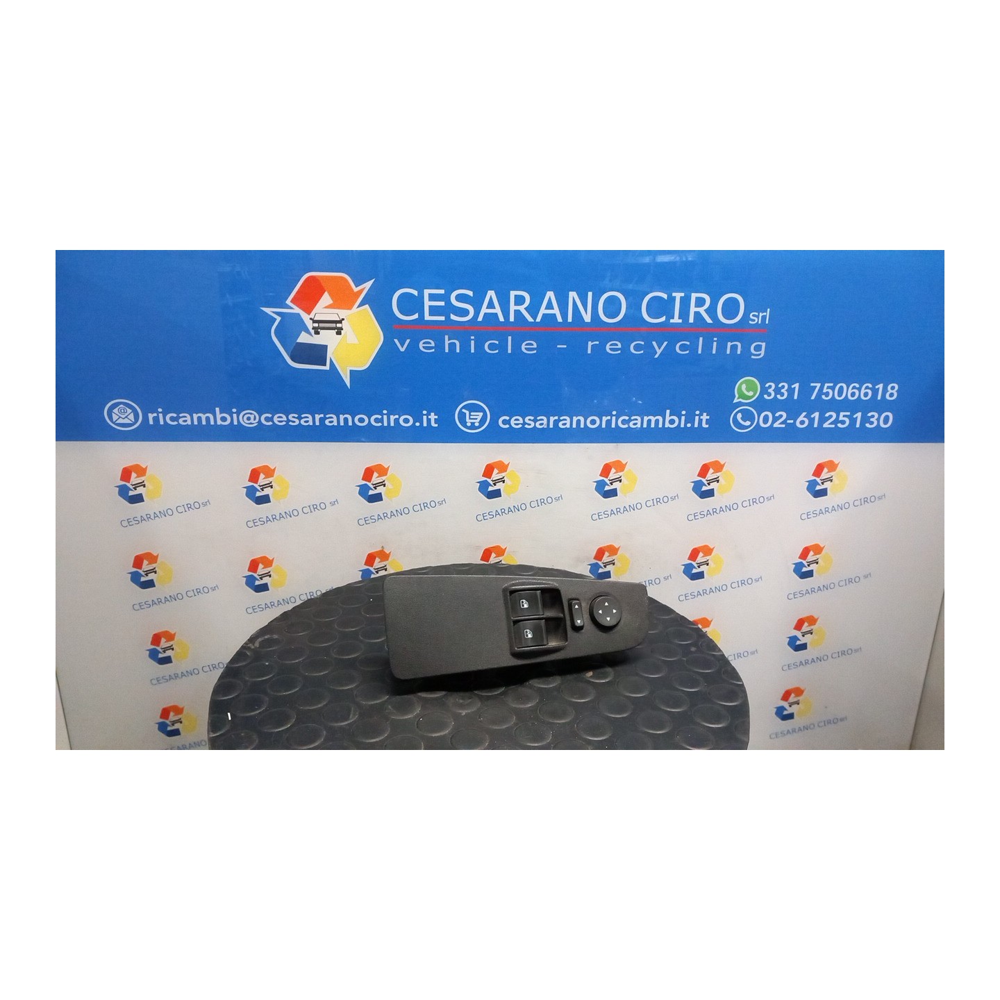 BLOCCO COMANDI ALZACRISTALLI E RETROVISORI EST. ALZACRISTALLO ELETTRICO POST SX. 135 FIAT GRANDE PUNTO (2Y) (06/05-12/08 199A300