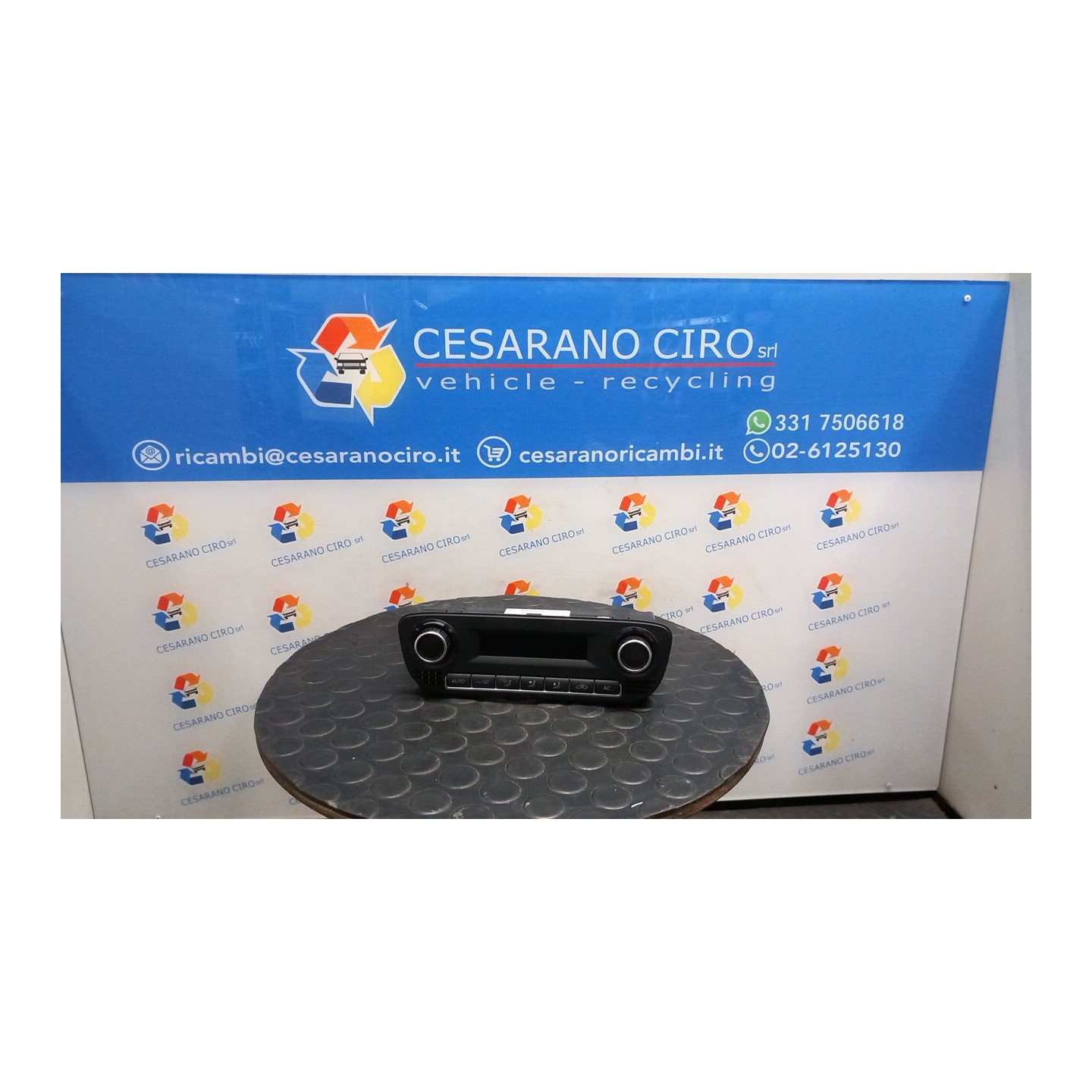 BLOCCO COMANDO CLIMATIZZAZIONE CLIM. C/REGOLAZ. MECC. CROMO 139 VOLKSWAGEN POLO (6R) (05/09-10/14) CNK 6R0820045N