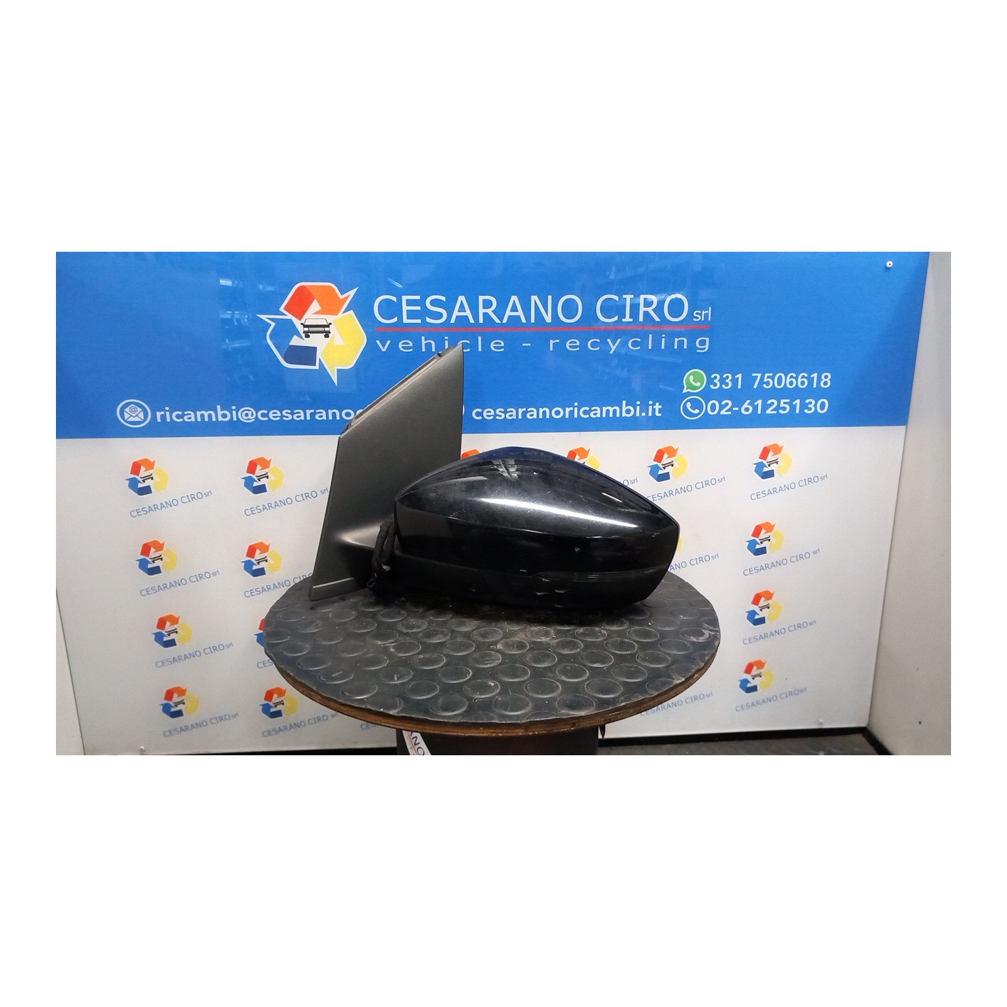 RETROVISORE EST. REGOLAZ. ELETTR. PRODOTTO A PAMPLONA; UITENHAGE DX. 140 VOLKSWAGEN POLO (6R) (05/09-10/14) CNK 6R1857508D9B9