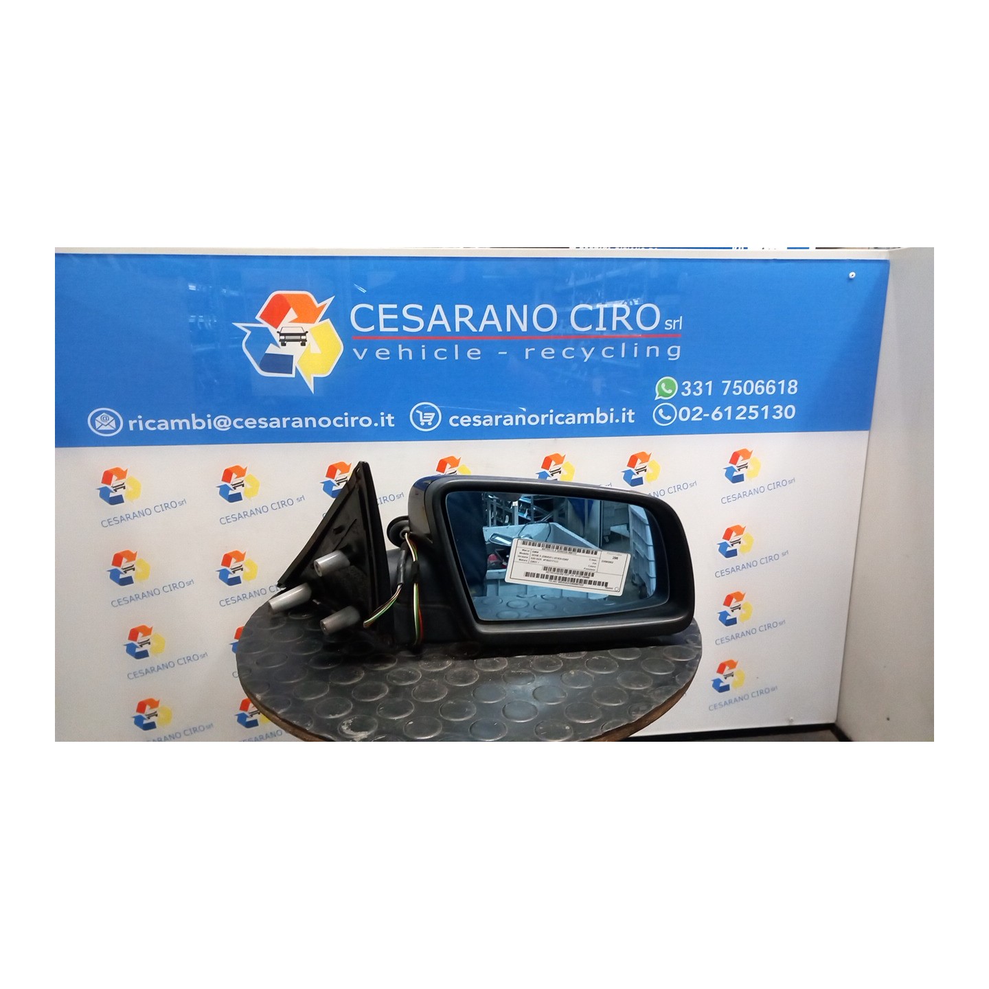 RETROVISORE EST. DX. 172 BMW SERIE 5 (E60/E61) (07/03-03/07 226S1 51167189488
