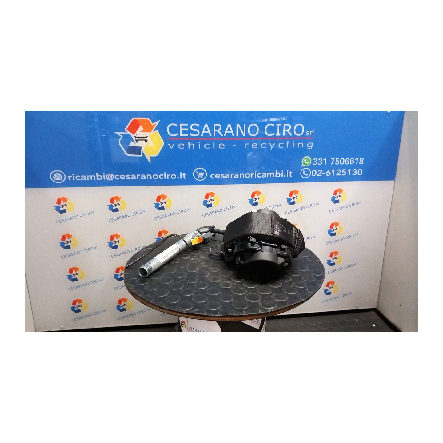 CINTURA DI SICUREZZA ANT. DX. 011 CHEVROLET (DAEWOO) AVEO (T300) (05/11-) A12XER 95987788