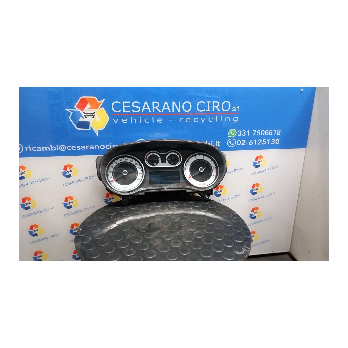 QUADRO STRUMENTI COMPL. S/DISPLAY 057 FIAT 500L (73) (07/12-06/18) 843A1000 51913541