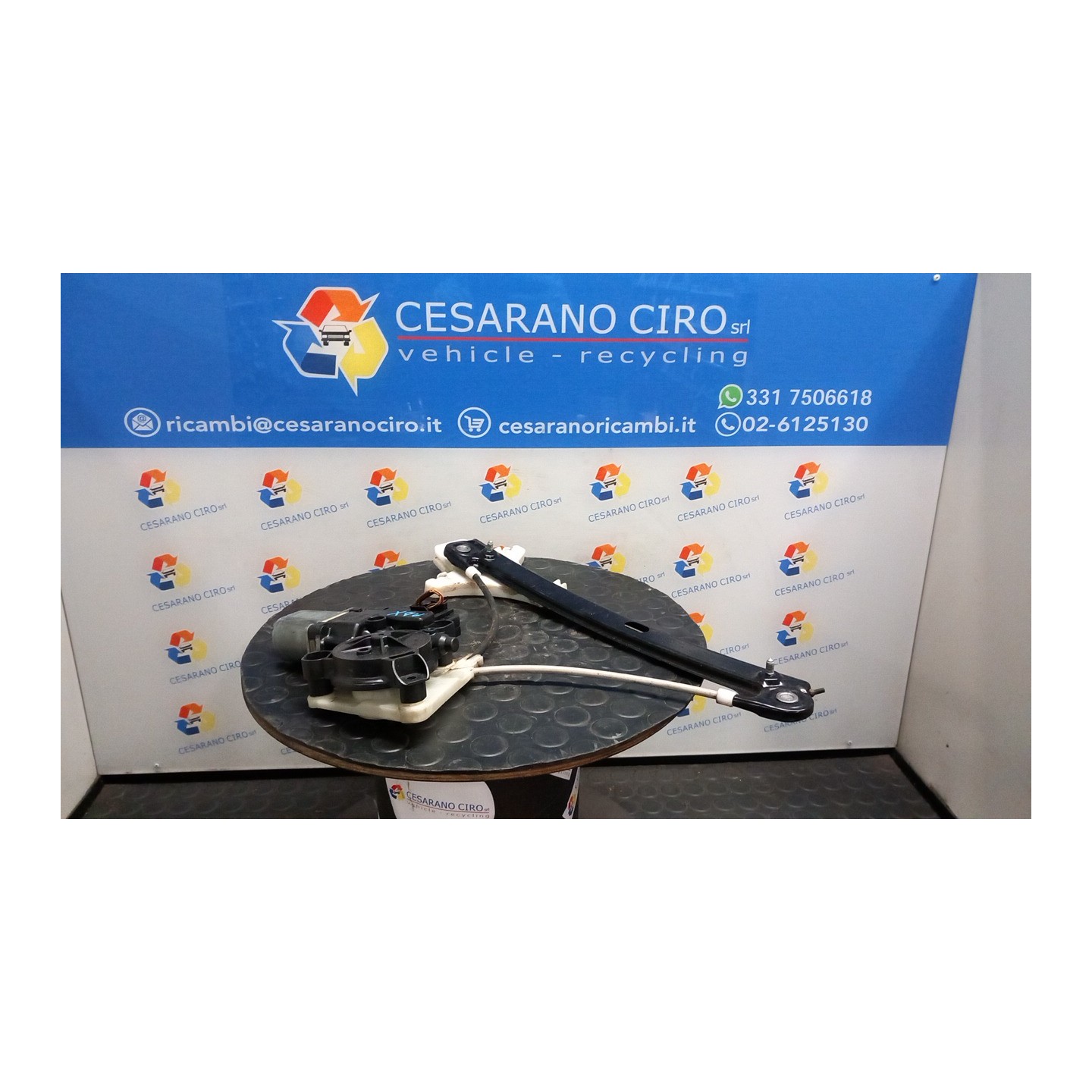 ALZACRISTALLO PORTA POST. DX. 062 VOLKSWAGEN POLO (6R) (05/09-10/14) CGG 6R4839462E