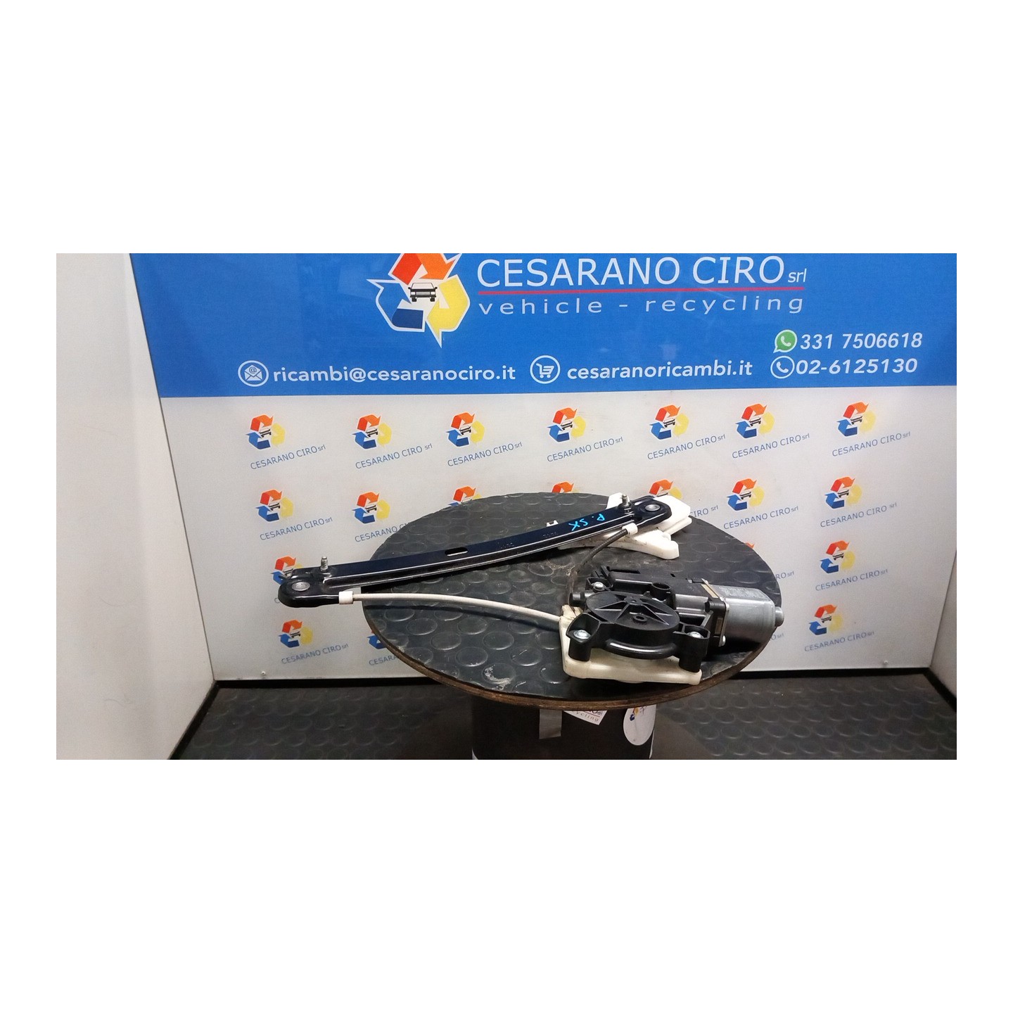 ALZACRISTALLO PORTA POST. SX. 065 VOLKSWAGEN POLO (6R) (05/09-10/14) CGG 6R4839461D
