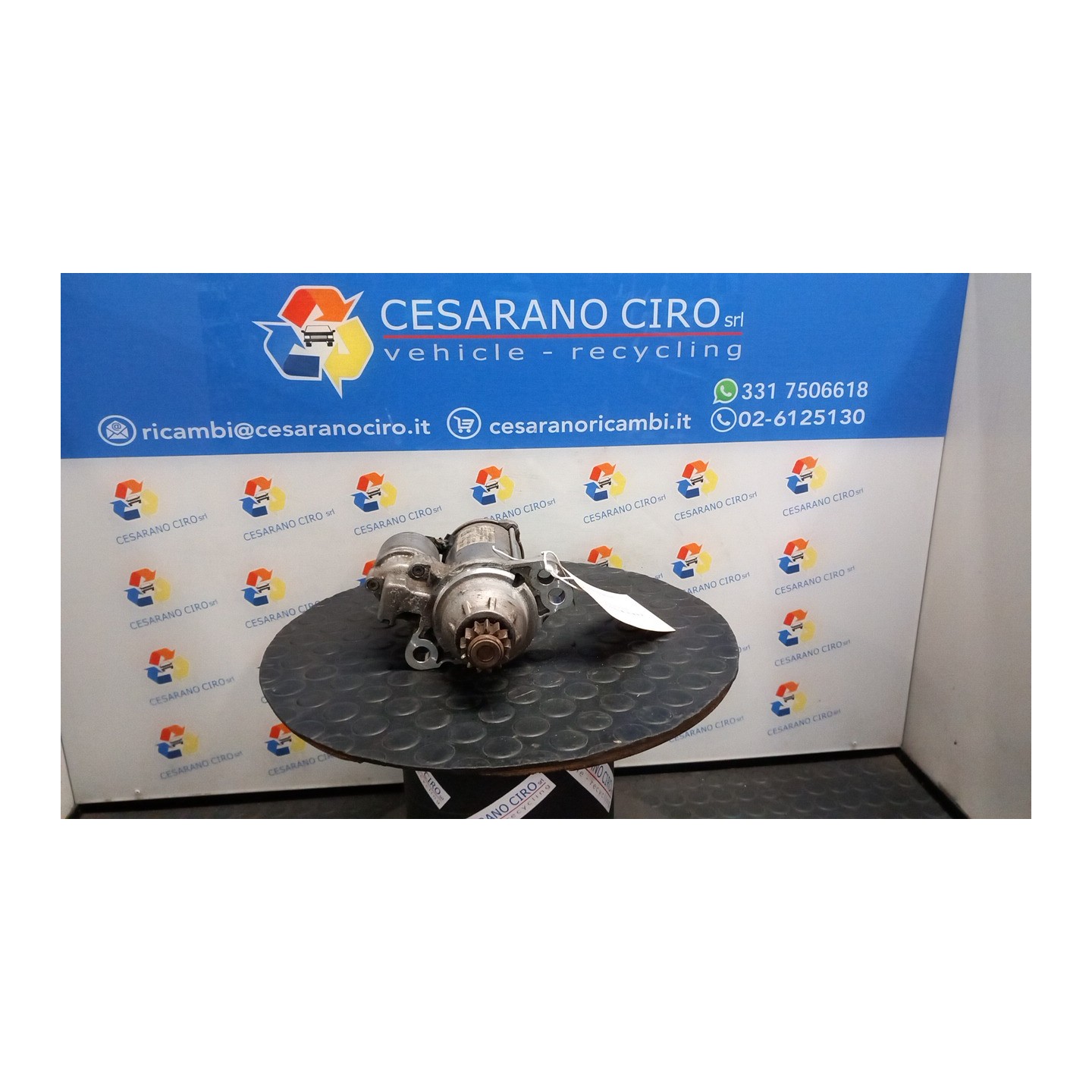 MOTORINO AVVIAMENTO 1,5KW BOSCH P/S&S 107 VOLKSWAGEN UP! (06/16-) CPG 02M911021G