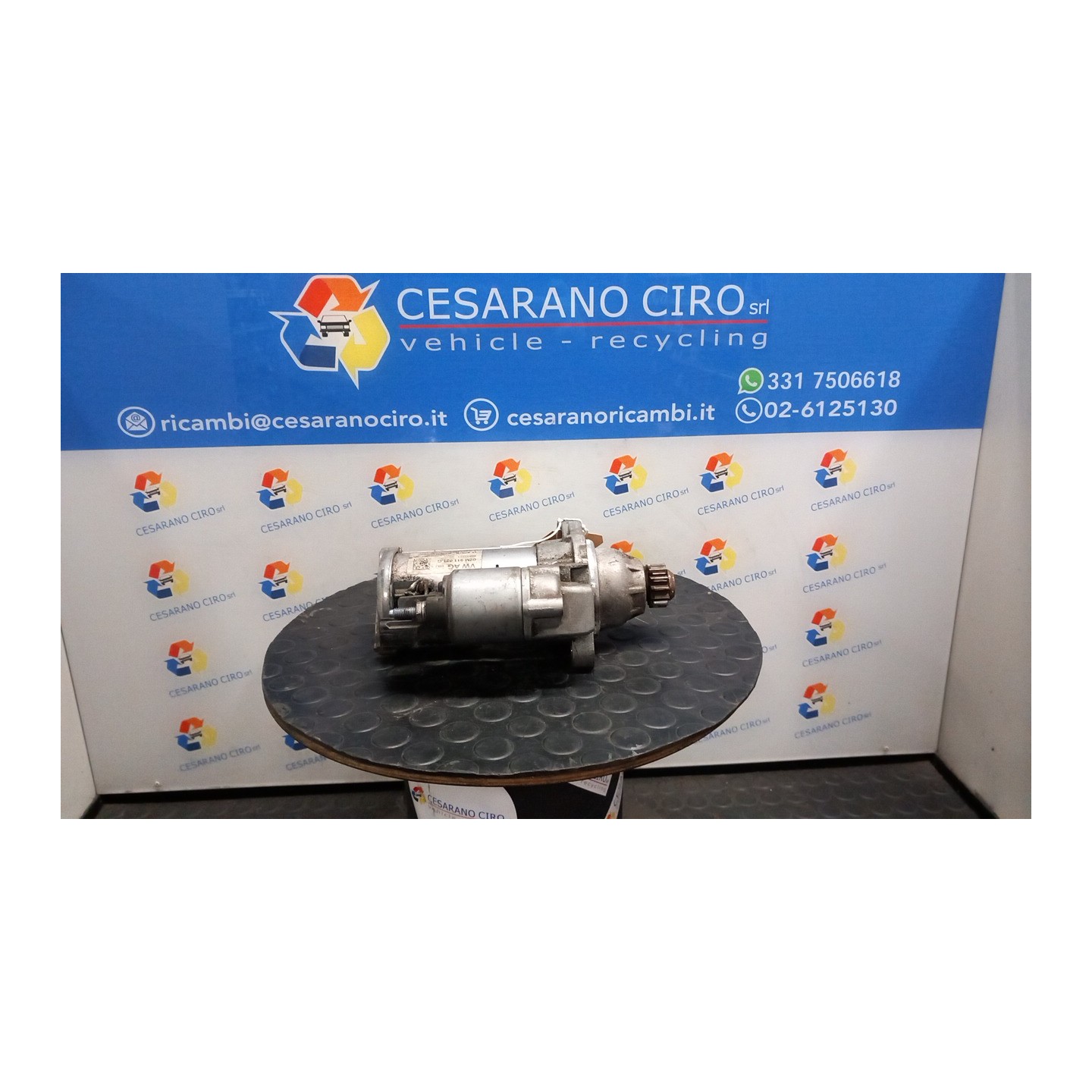 MOTORINO AVVIAMENTO 1,5KW BOSCH P/S&S 107 VOLKSWAGEN UP! (06/16-) CPG 02M911021G