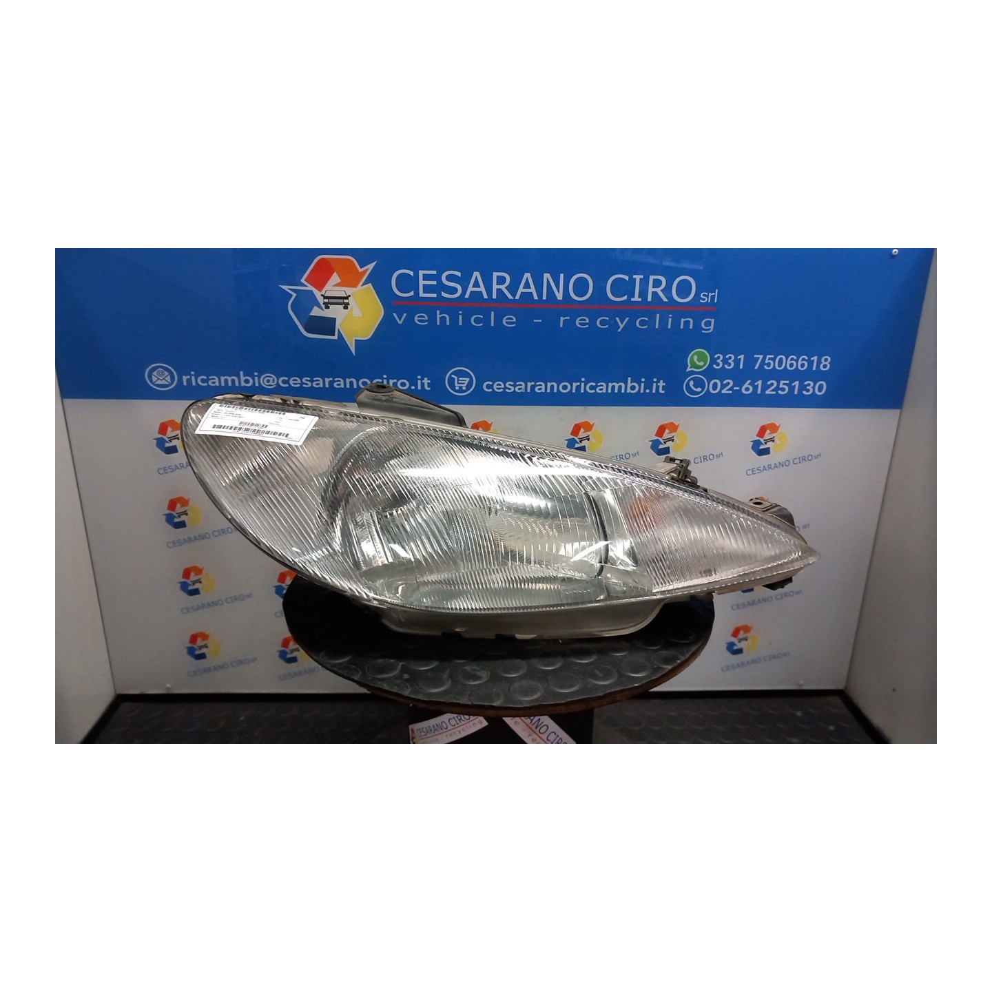 PROIETTORE DX. 050 PEUGEOT 206 (09/98-06/09) KFX 6205S7