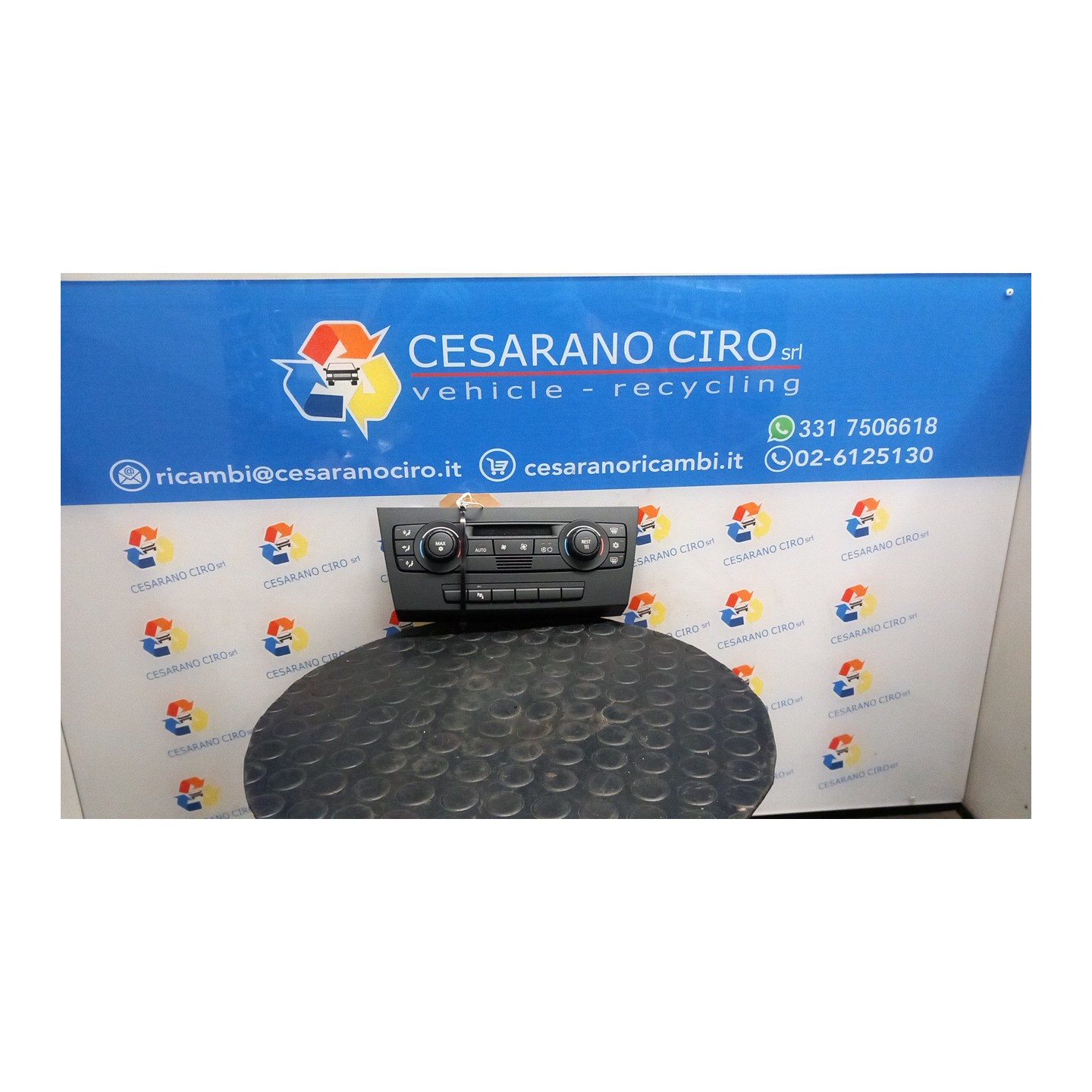 BLOCCO COMANDO CLIMATIZZAZIONE A/C AUTOMATICA, NERO 097 BMW X3 (E83) (09/03-09/06) 204D4 64113443981