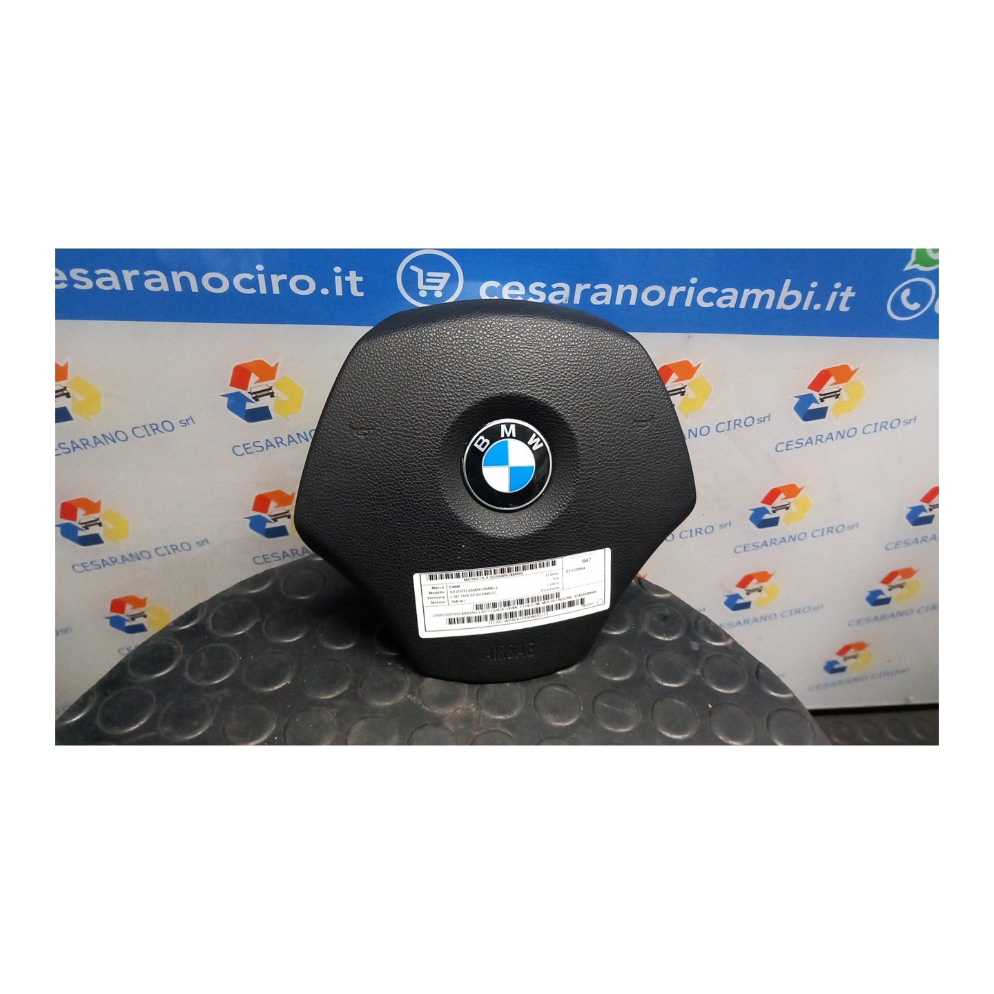 DISPOSITIVO AIRBAG LATO GUIDA 08/06, CON COM. MULTIFUNZIONE 099 BMW X3 (E83) (09/03-09/06) 204D4 32303438649