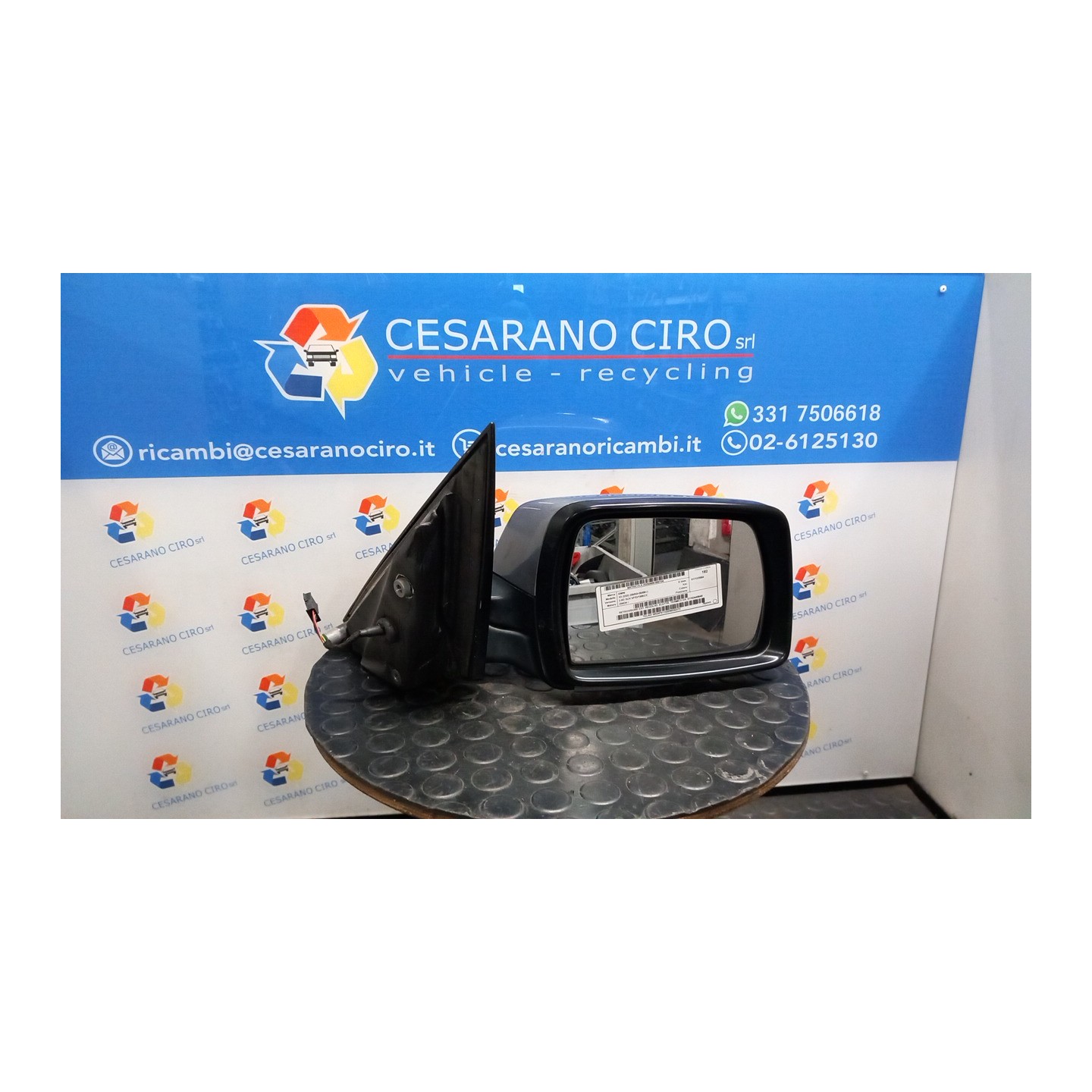 RETROVISORE EST. REGOLAZ. ELETTR. TERMICO DX. 104 BMW X3 (E83) (09/03-09/06) 204D4 51163449840