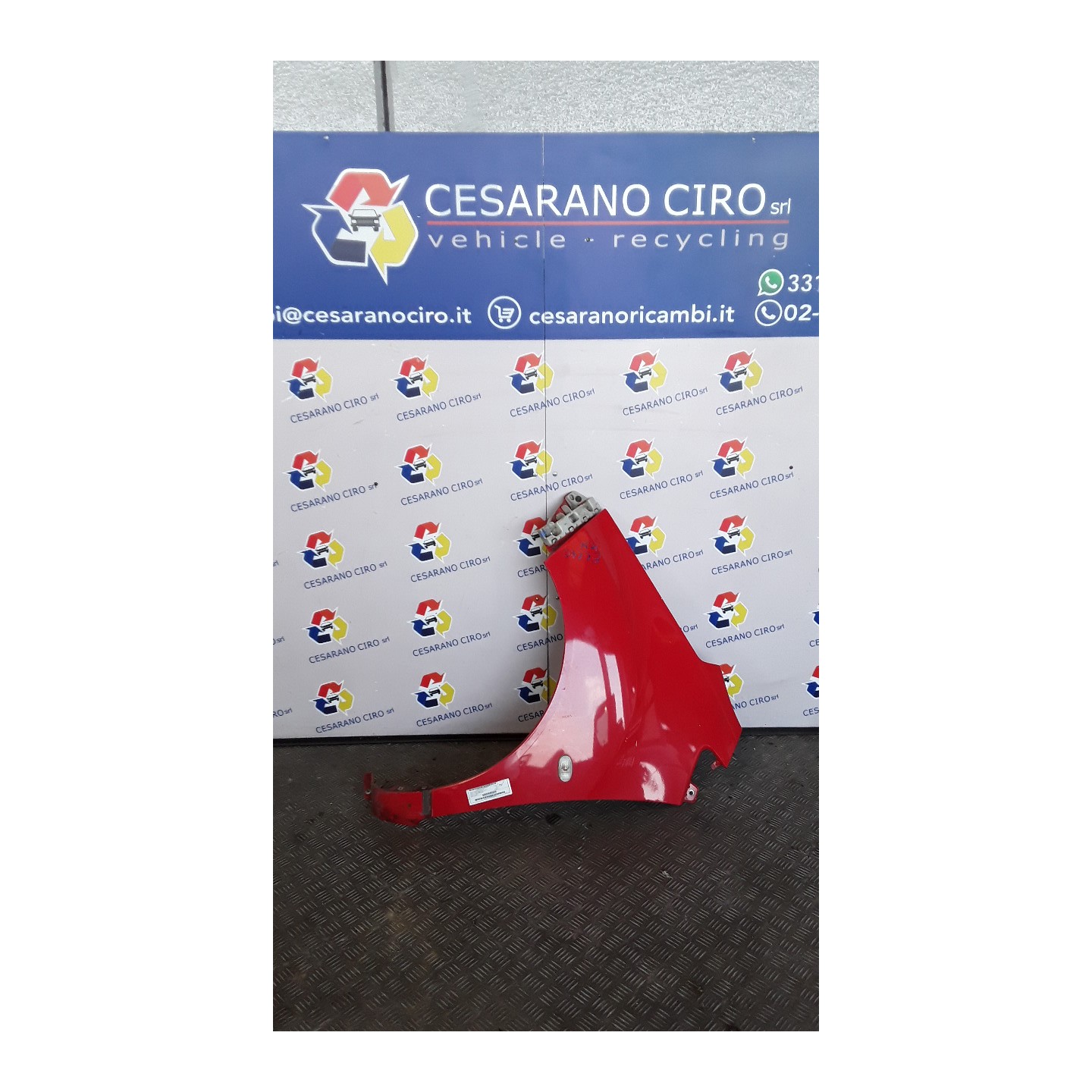 PARAFANGO ANT. SX. 151 CHEVROLET (DAEWOO) SPARK (M300) (01/10-12/15) B12D1 95977324