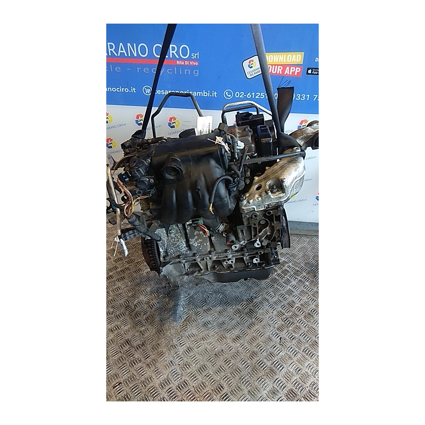 MOTORE SEMICOMPL. M.3666765 023 PEUGEOT 206 (09/98-06/09) KFX 1351X