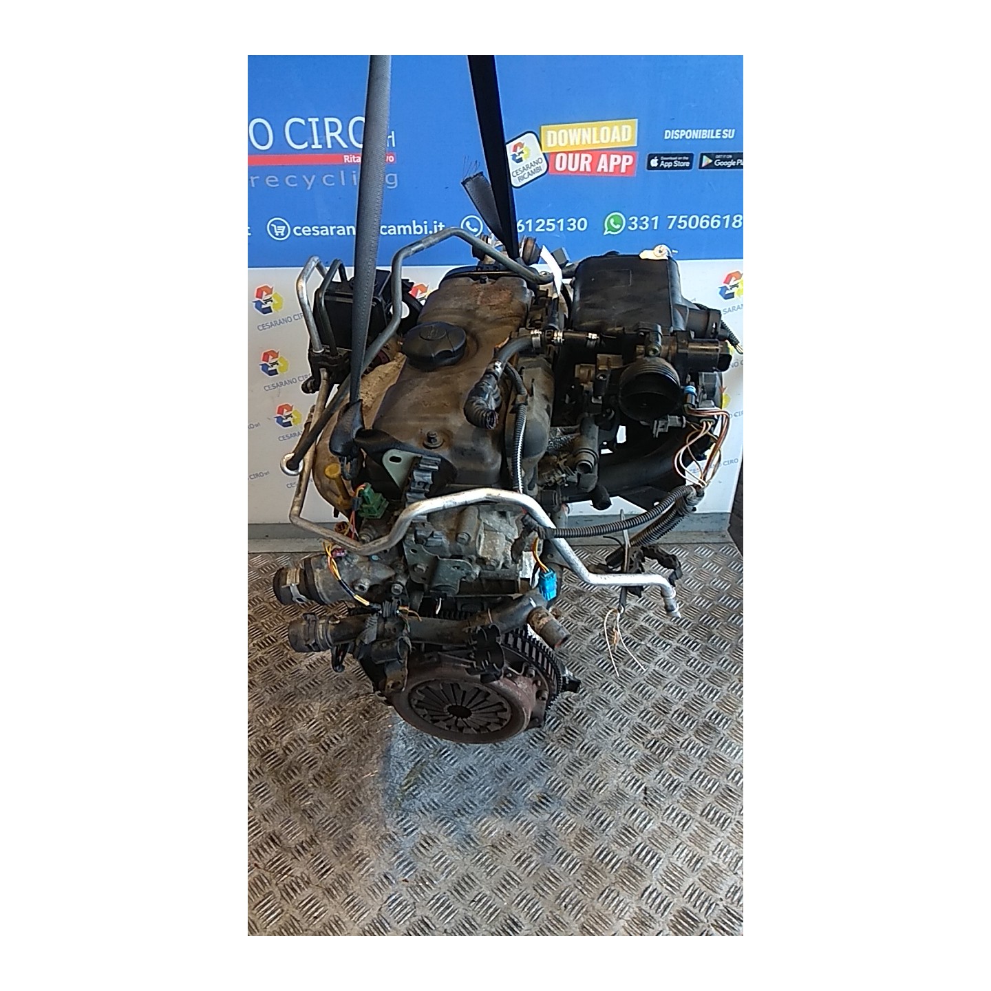 MOTORE SEMICOMPL. M.3666765 023 PEUGEOT 206 (09/98-06/09) KFX 1351X