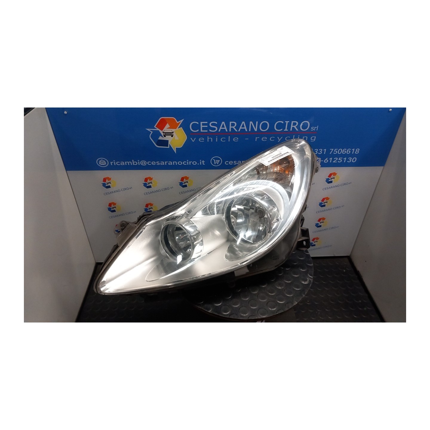 PROIETTORE SX. 061 OPEL CORSA (S07) (07/06-02/11) Z12XEP 93189361
