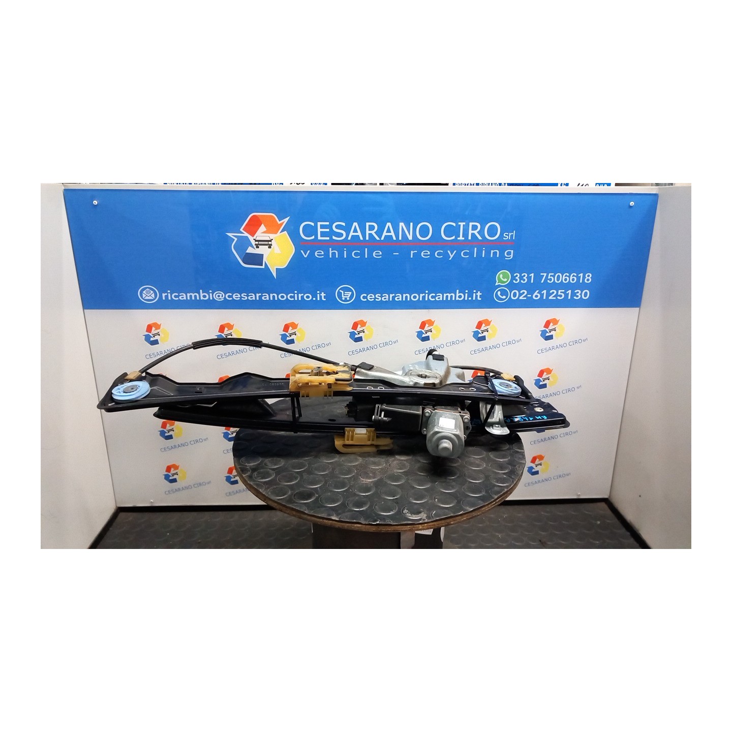 ALZACRISTALLO ELETTR. PORTA ANT. C/MOTORINO DX. 009 OPEL ZAFIRA (P12) (10/11-) A20DTH 13369286