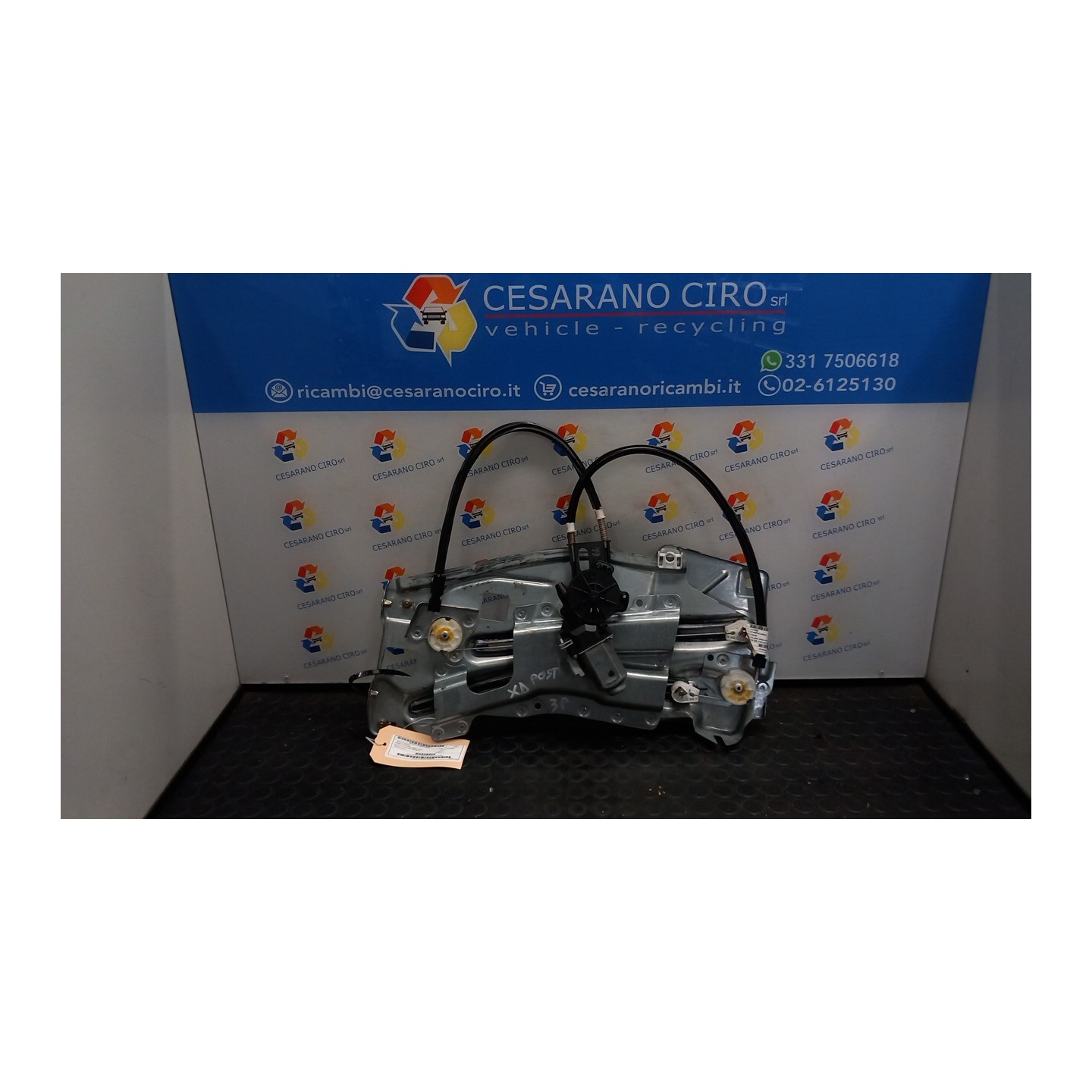 ALZACRISTALLO PARAFANGO POST. DX. 024 CITROEN C3 PLURIEL (05/03-11/10) NFU 922485