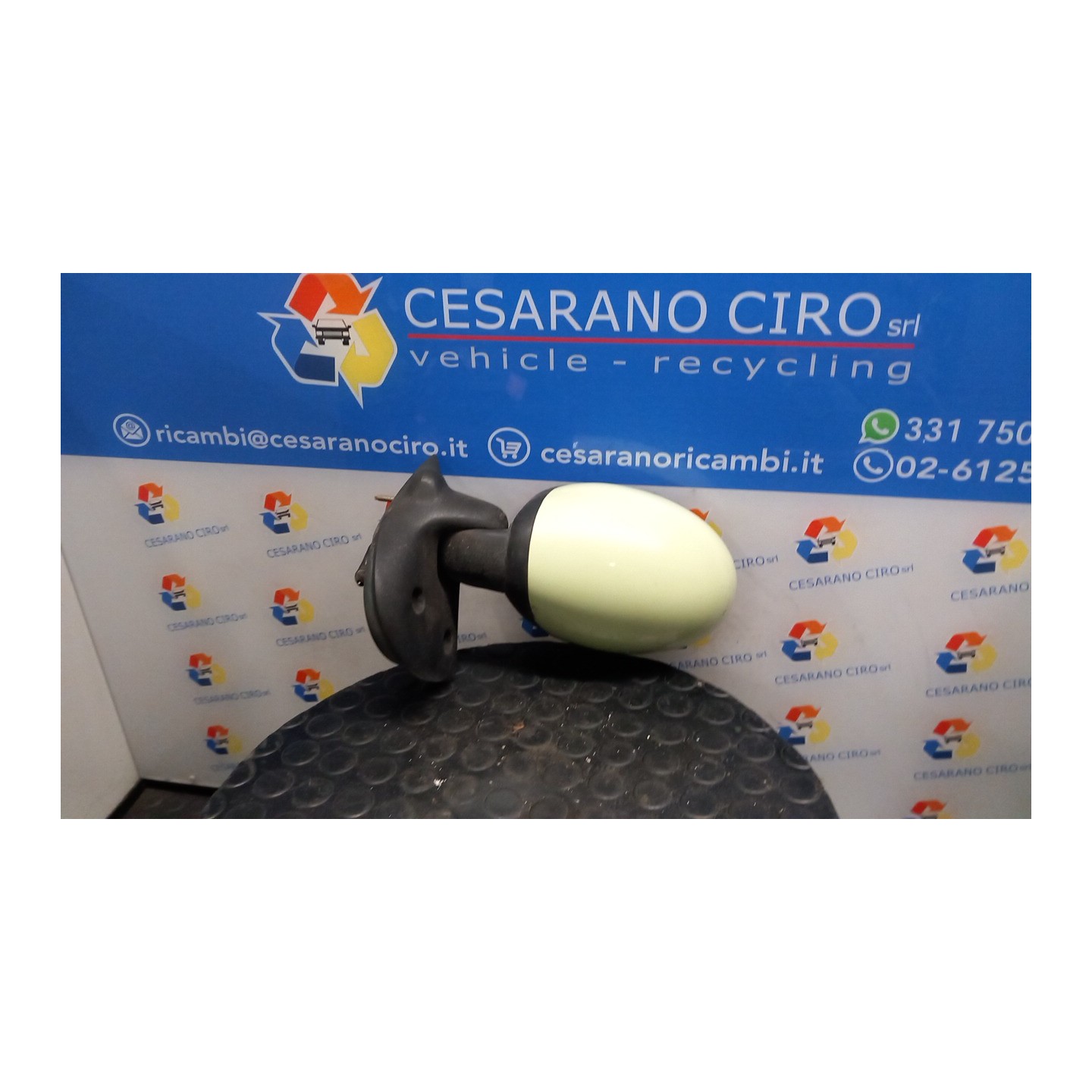 RETROVISORE EST. REGOLAZ. ELETTR. -09/00 C/MODANATURA CALOTTA SX. 038 RENAULT TWINGO 1A SERIE (08/98-09/07) D7FF7 8200039873