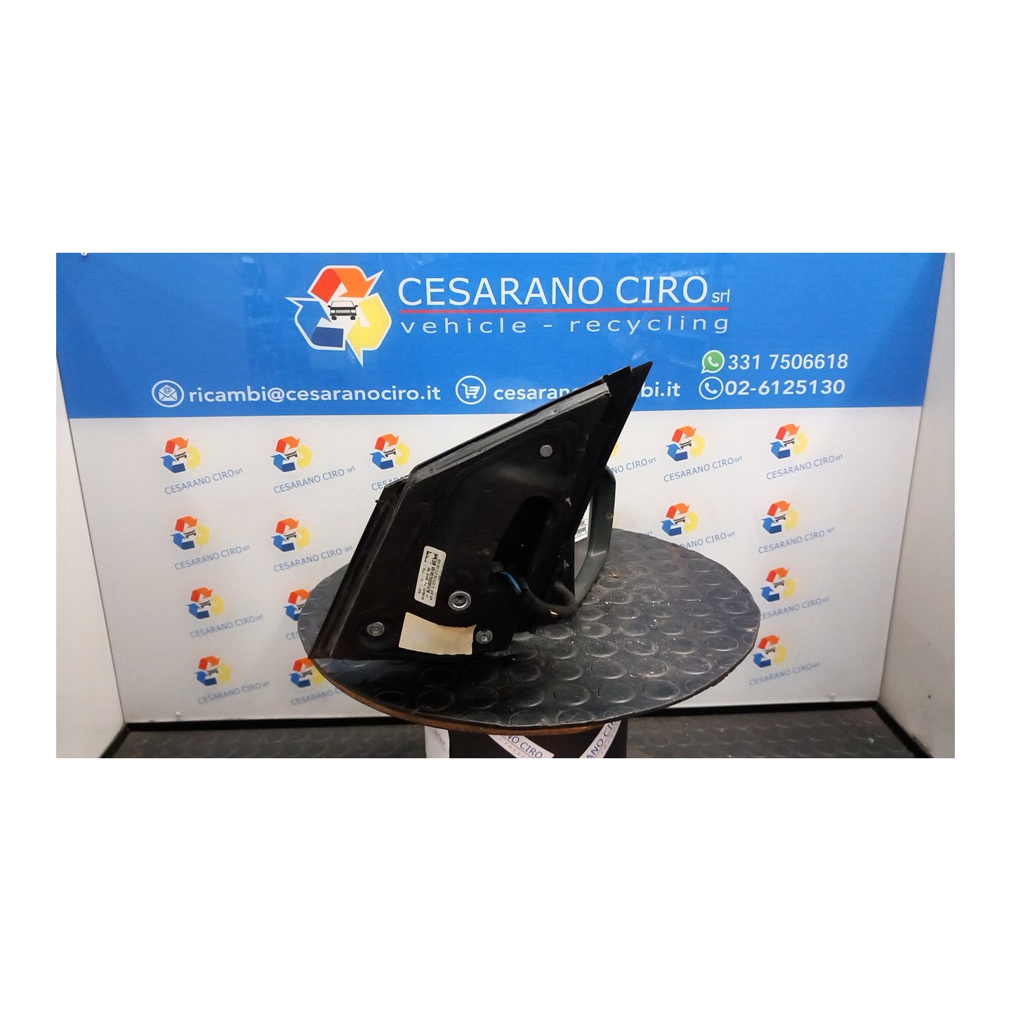 RETROVISORE EST. REGOLAZ. ELETTR. PRODOTTO A PAMPLONA; UITENHAGE DX. 065 VOLKSWAGEN POLO (6R) (05/09-10/14) CFW 6R1857508Q9B9