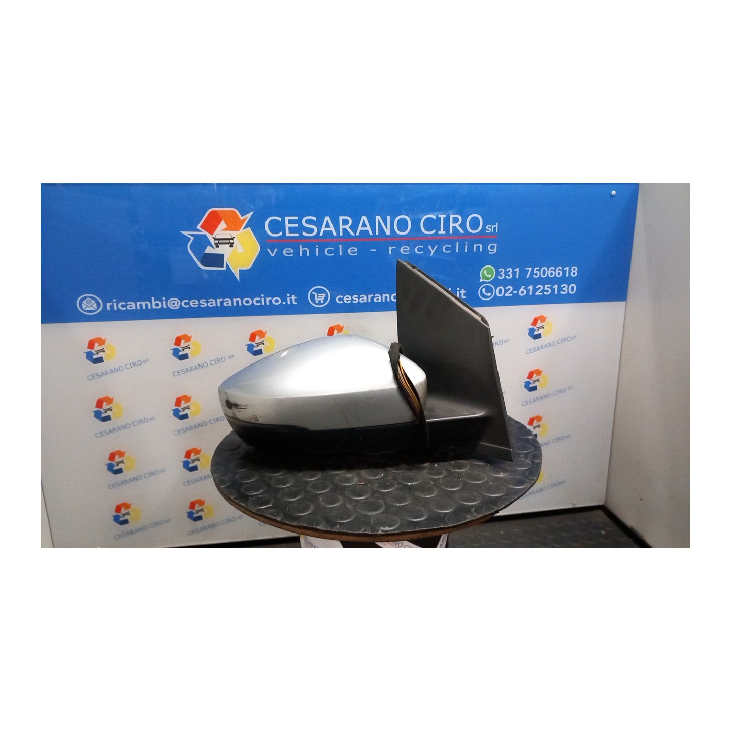 RETROVISORE EST. REGOLAZ. ELETTR. PRODOTTO A PAMPLONA; UITENHAGE DX. 065 VOLKSWAGEN POLO (6R) (05/09-10/14) CFW 6R1857508Q9B9