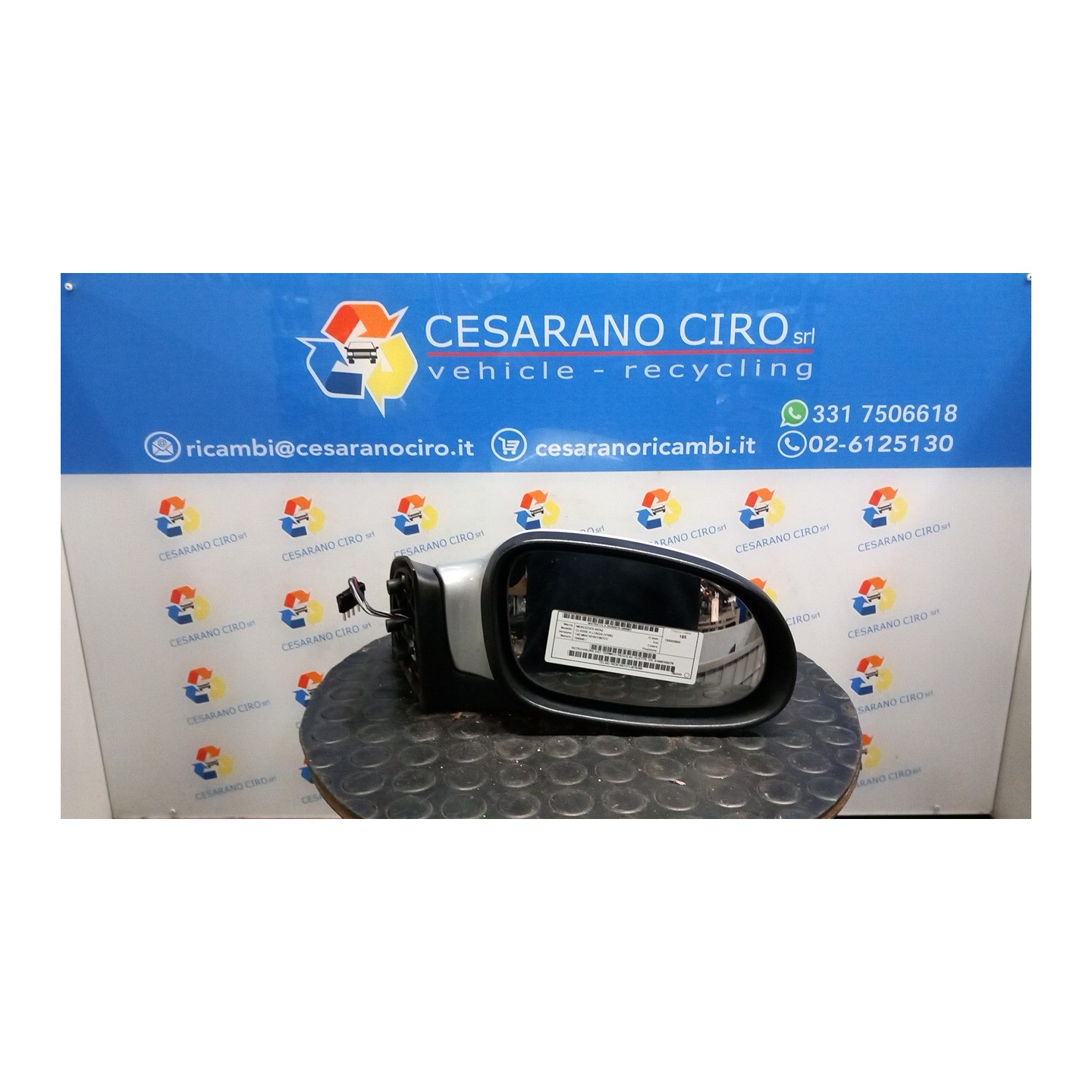 RETROVISORE EST. TERMICO REGOLAZ. ELETTR. DX. 067 MERCEDES-BENZ CLASSE A LUNGA (V168) (03/01-0 166940 A1688100276