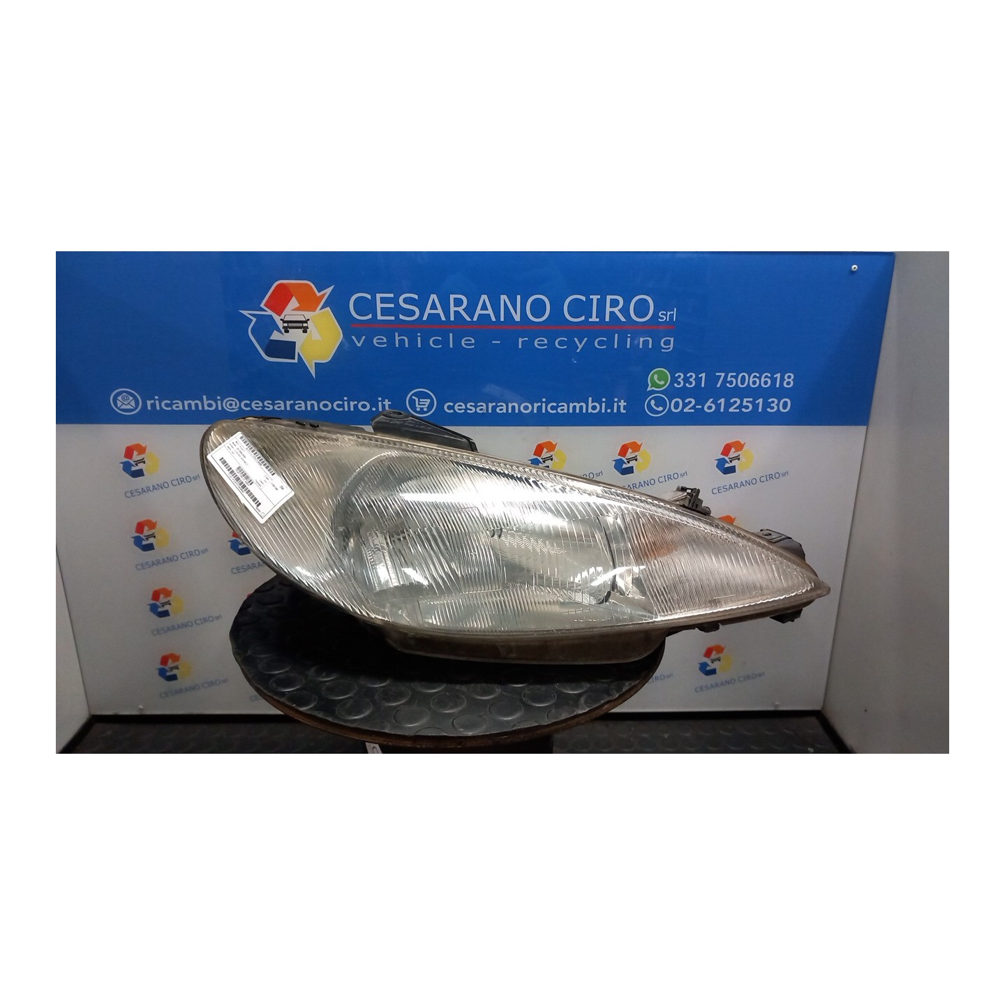 PROIETTORE DX. 086 PEUGEOT 206 (09/98-06/09) RHY 6205S7