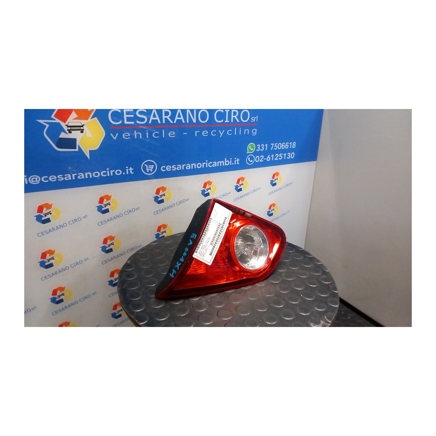 FANALE POST. PARTE INT. DX. 020 NISSAN QASHQAI (J10E/JJ10E) (02/07-12 HR16 26550JD800
