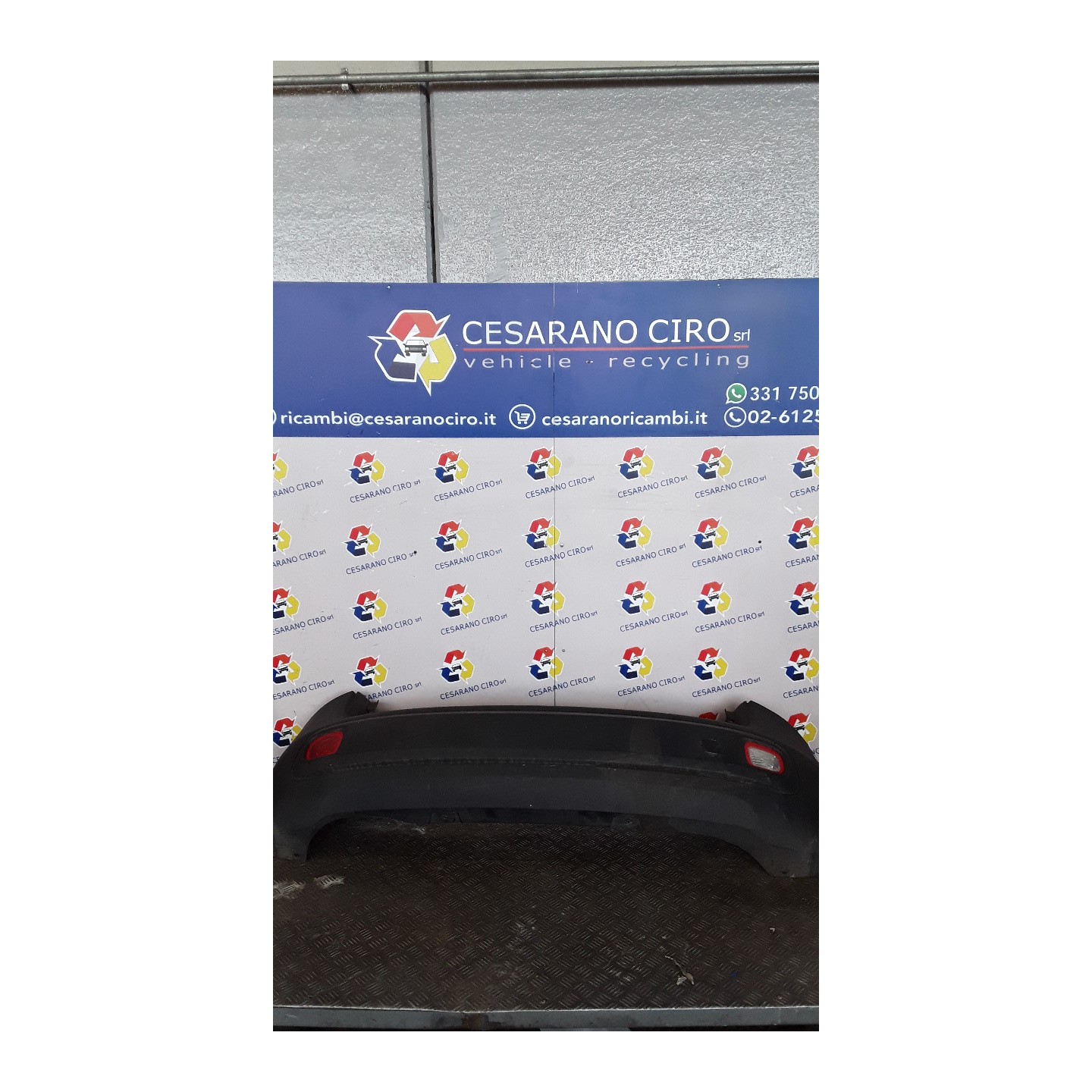 PARAURTI POST. 047 FIAT PANDA VAN (33) (06/12-09/18) 312B2000 735537016