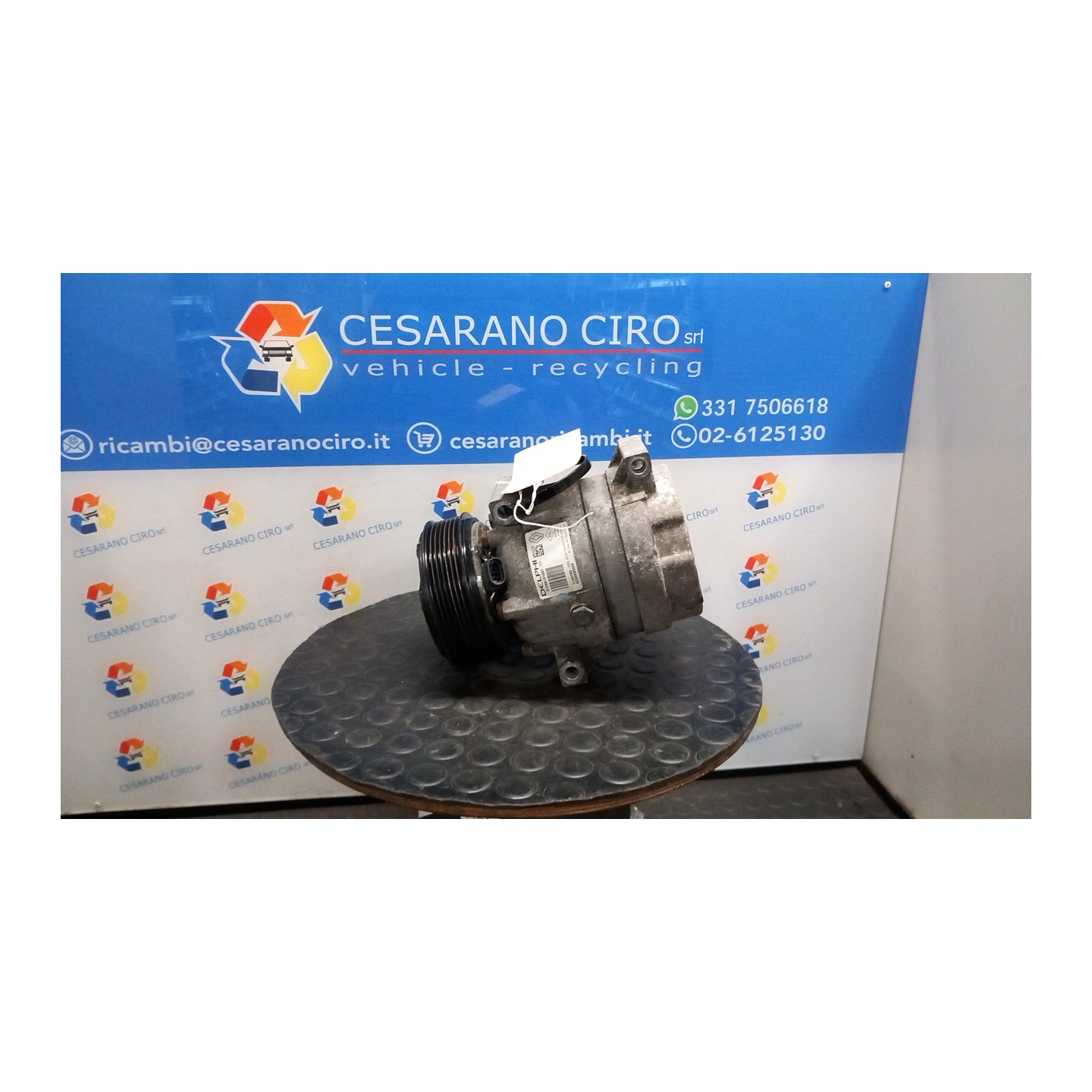 COMPRESSORE A/C 007 RENAULT TRAFIC (09/06-04/10) G9U 8201250900