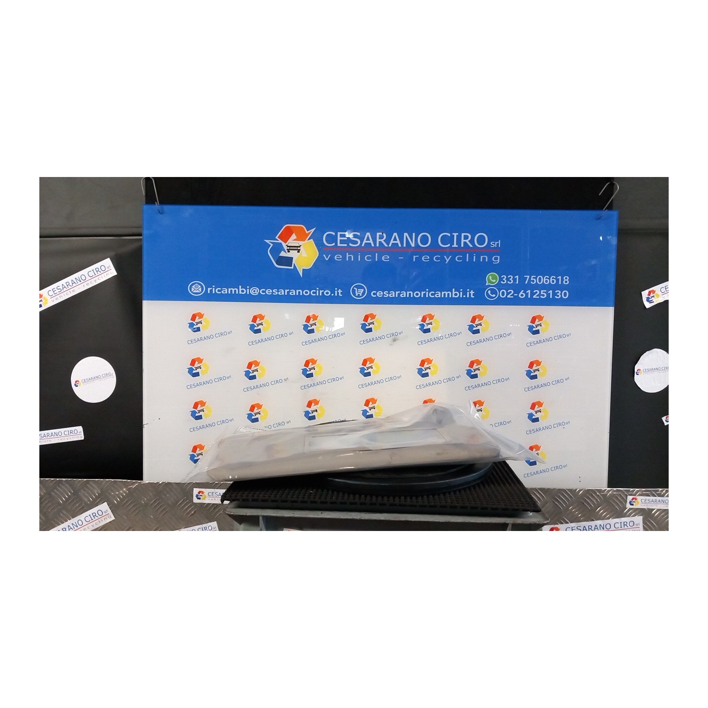 ALETTA PARASOLE PARABREZZA GRIGIO DAM.08760 DX. 009 CITROEN XSARA PICASSO (12/99-01/10) NFV 8143CH